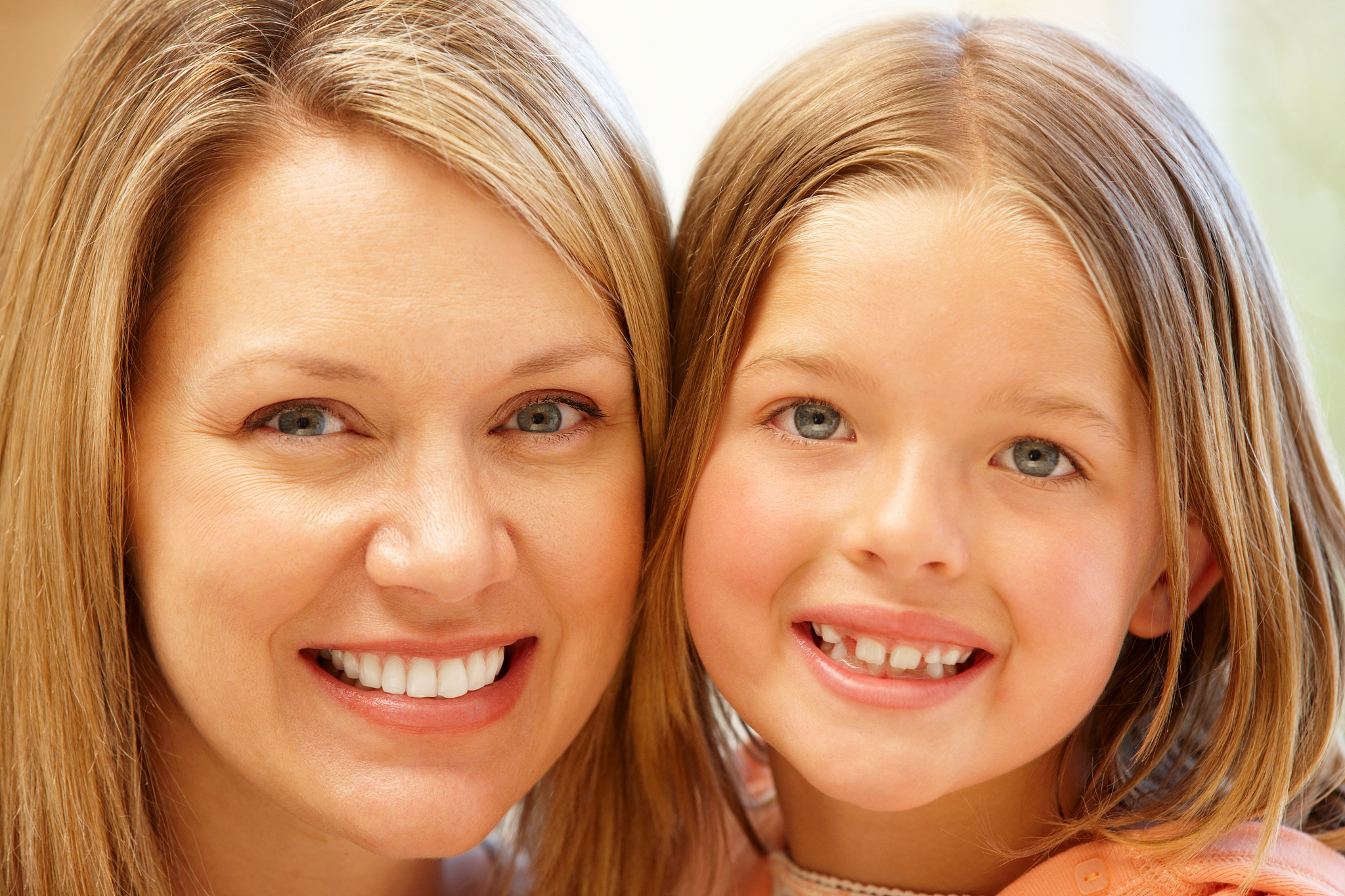 mother and daughter portrait