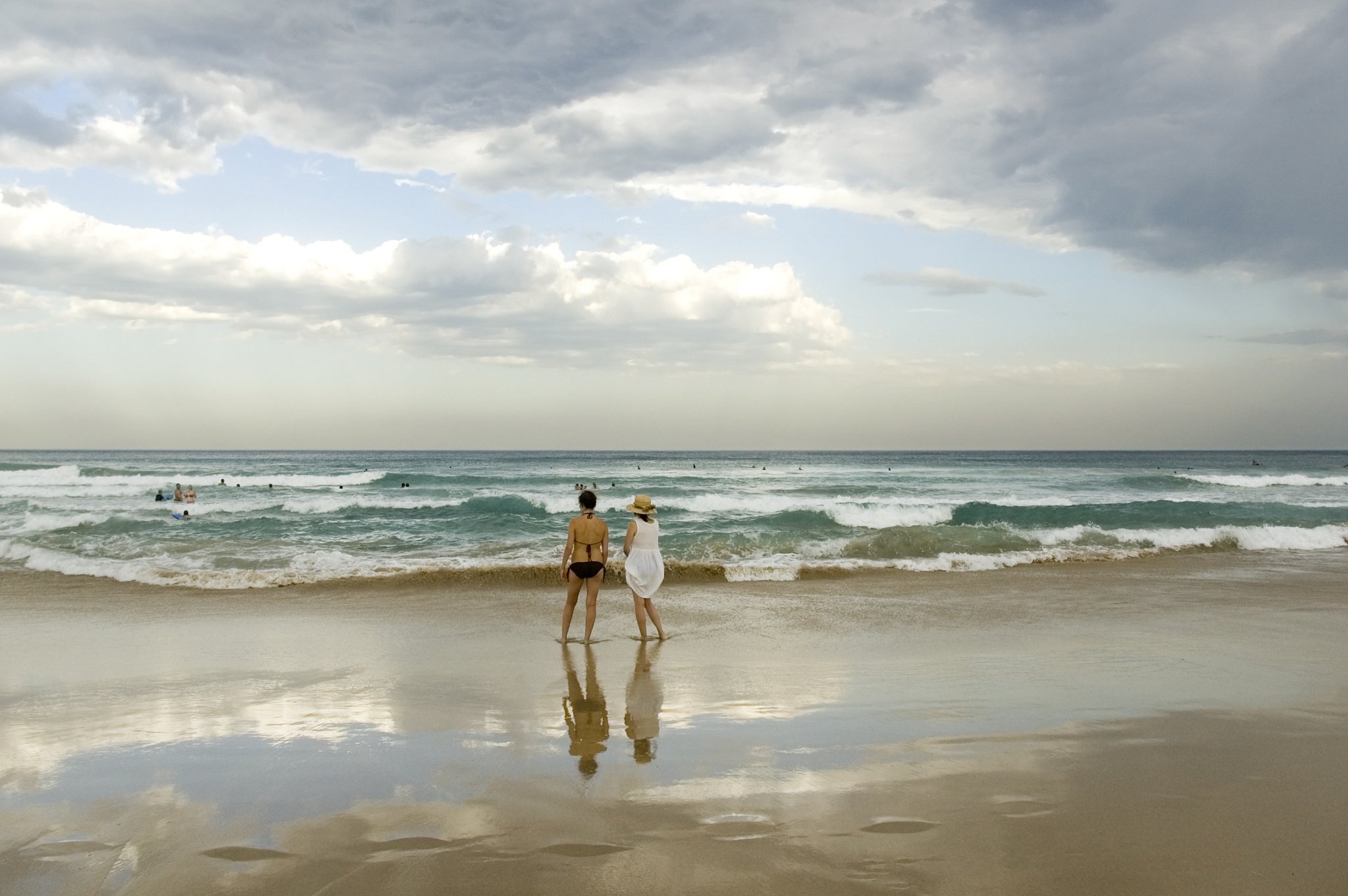 海滩散步的乐趣