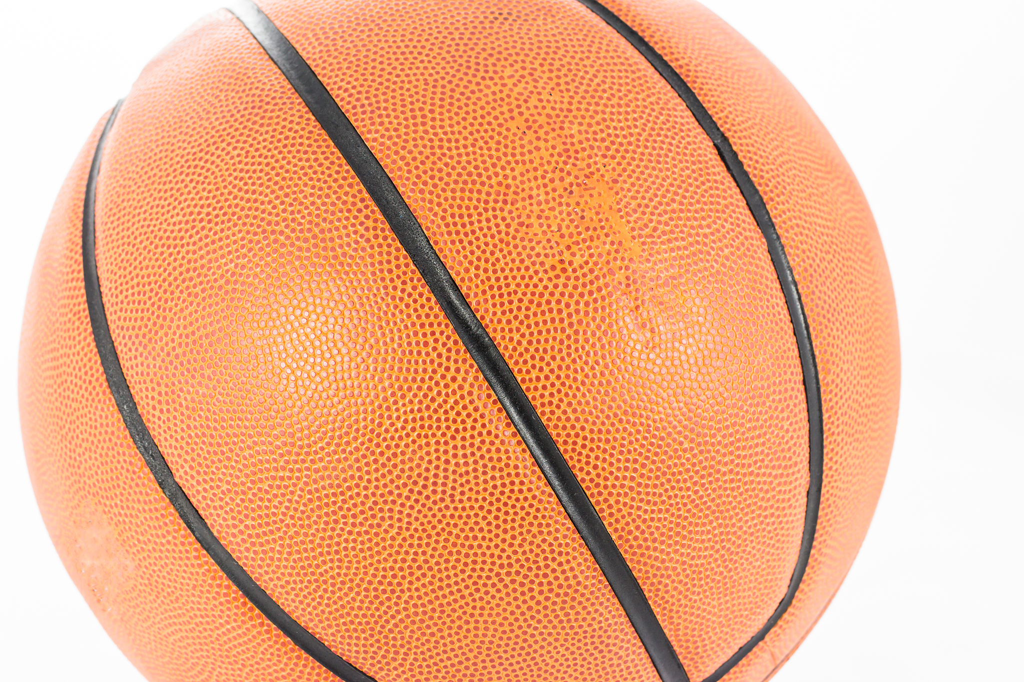 basketball on a white background