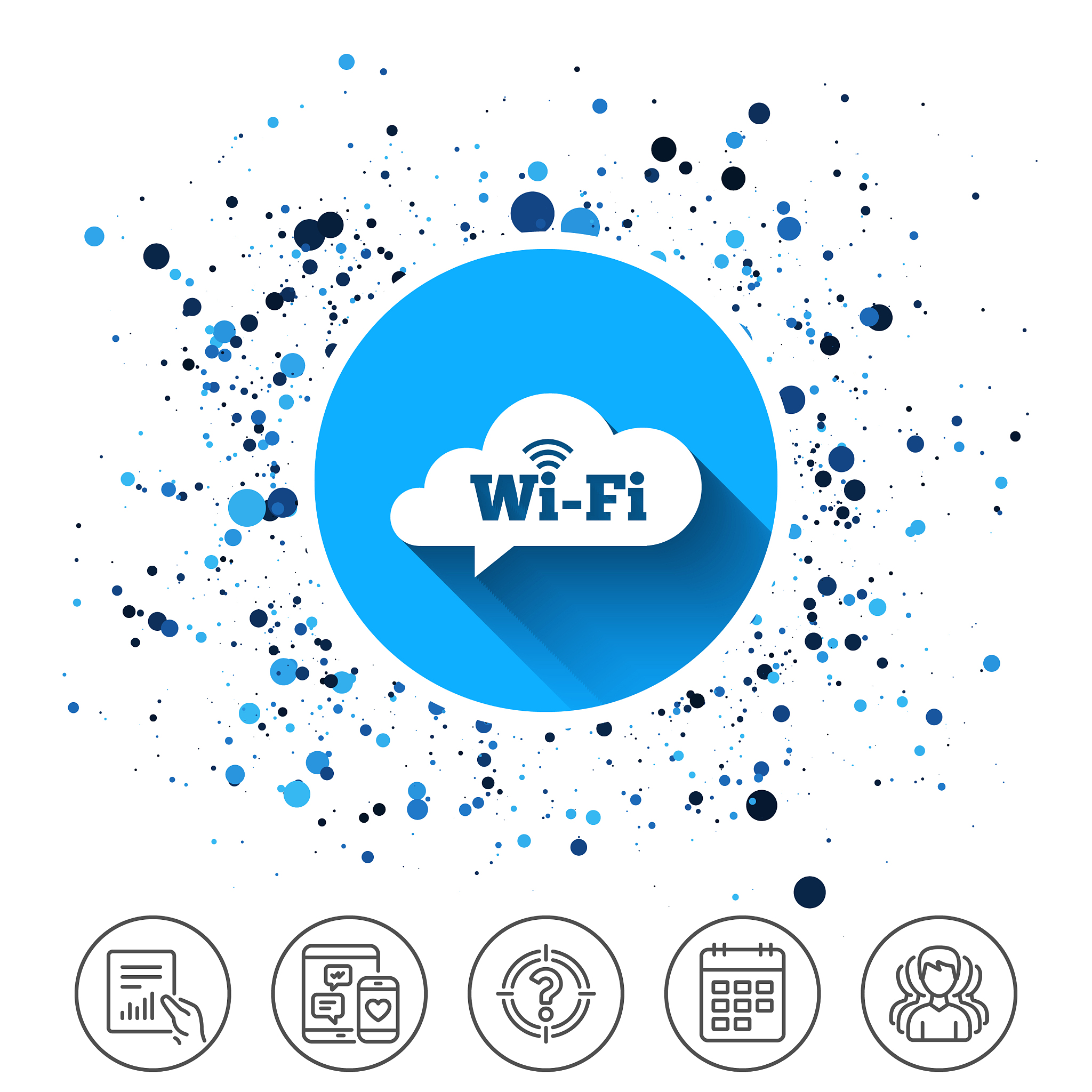 free wifi sign wifi symbol wireless network