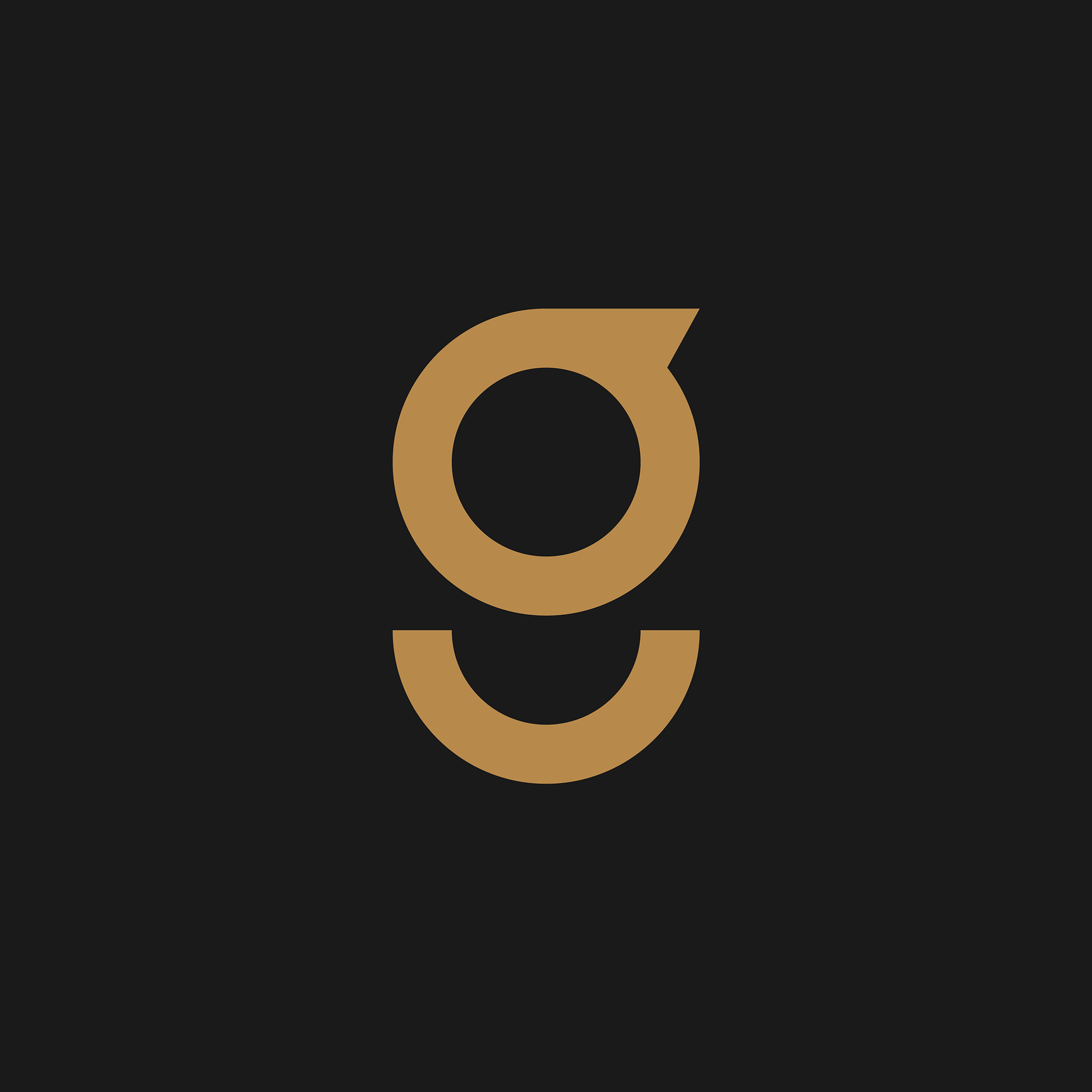 simple initial letter g logo design flat