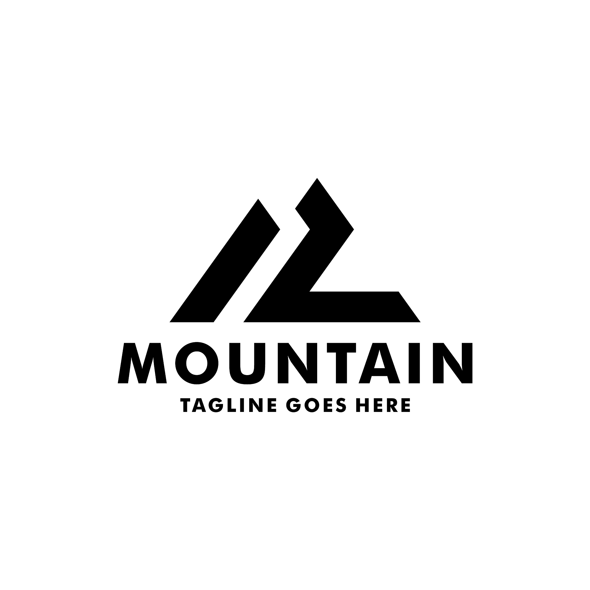 simple mountain logo design inspiration