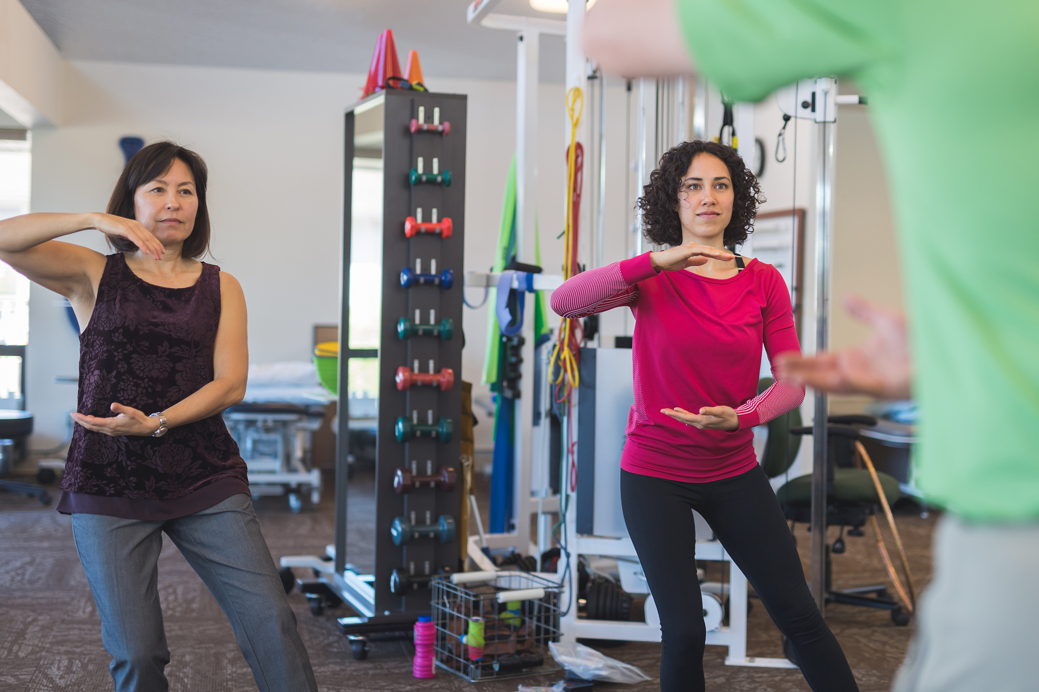 tai chi in a physiotherapy clinic