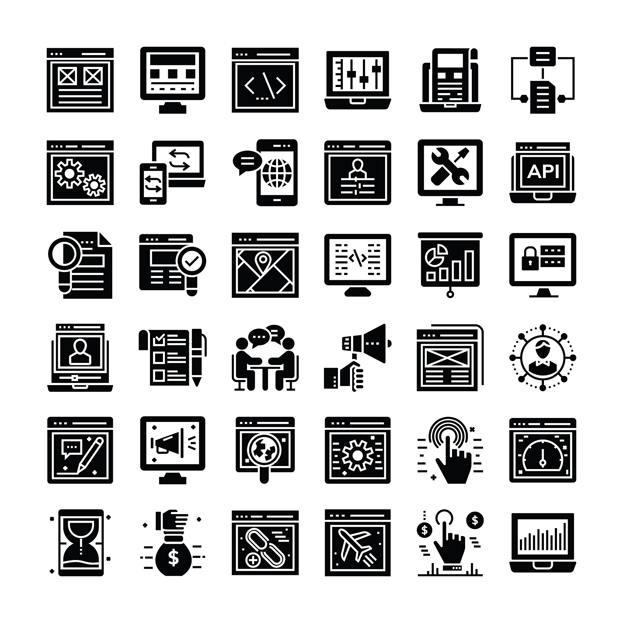 seo and web icons pack