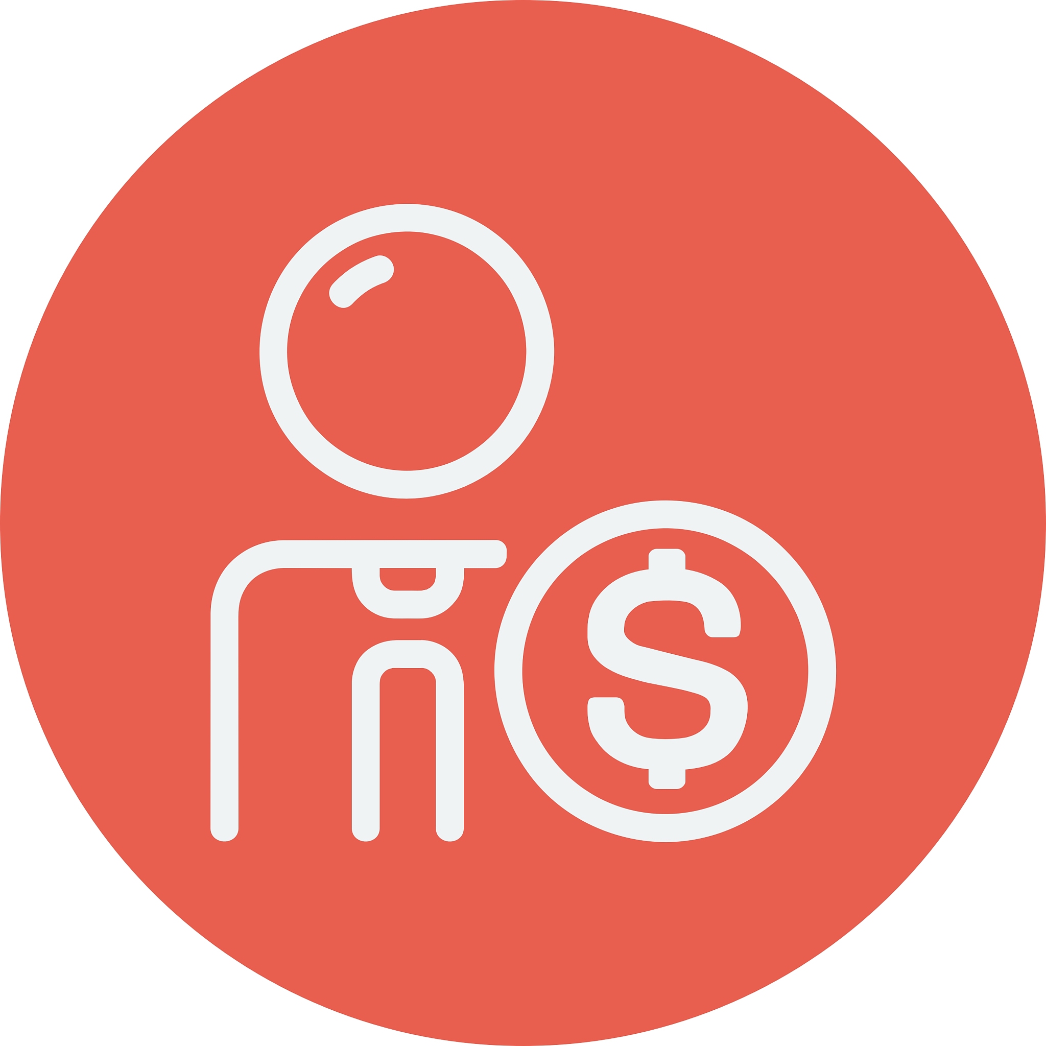 man with dollar sign thin line icon