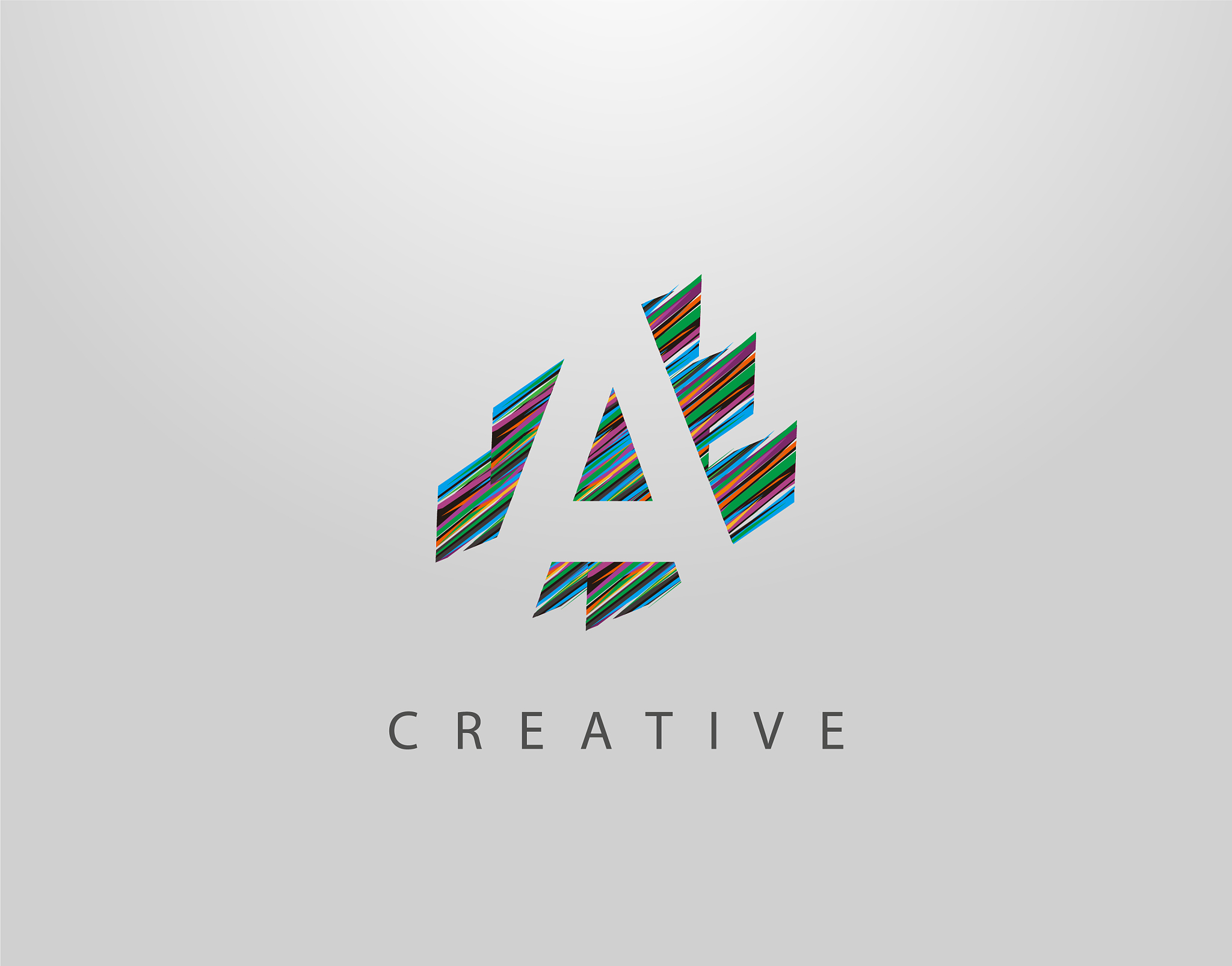 creative a letter logo modern abstract geometric