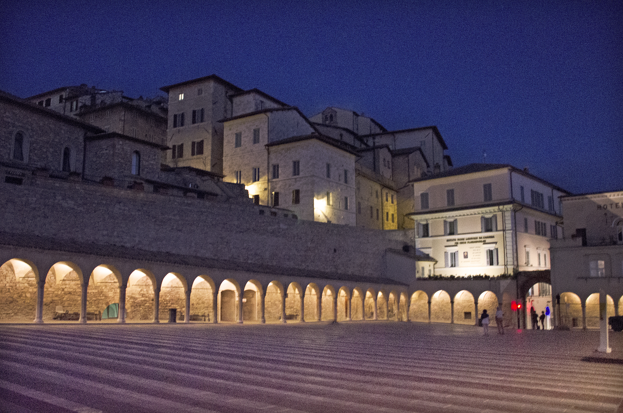 lower plaza of the basilica of saint francis assisi