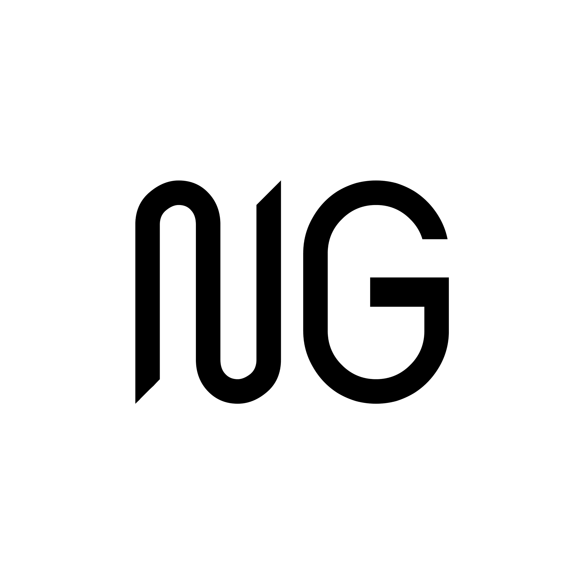 initial letter ng logo design template creative