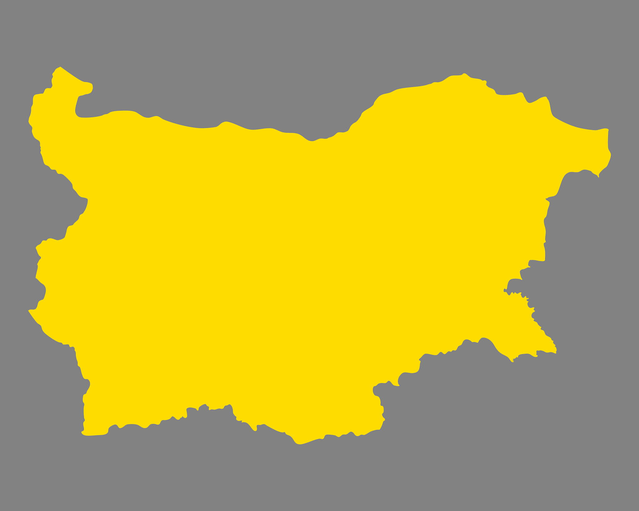 map of bulgaria
