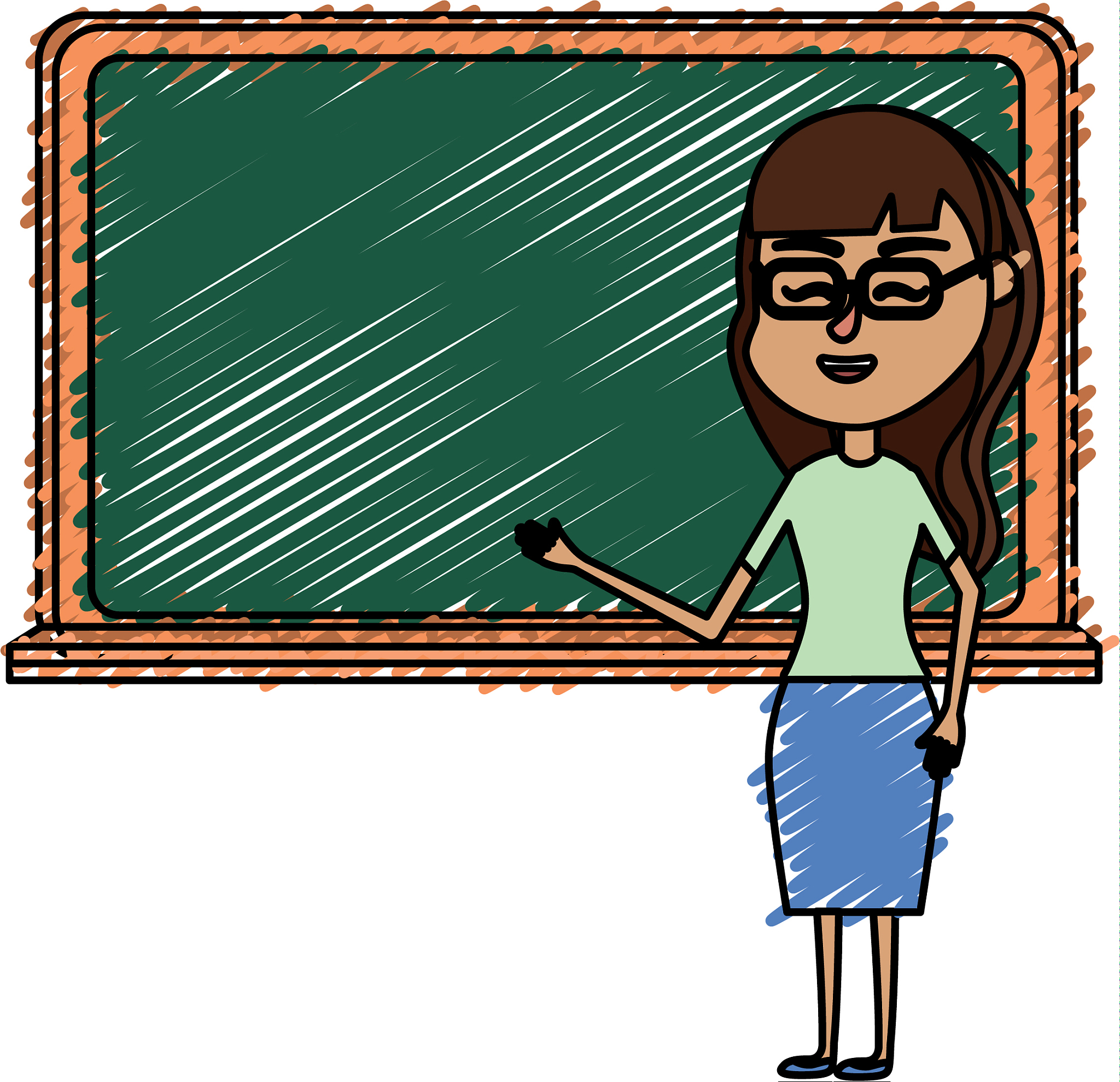woman teacher teaching to the student in the