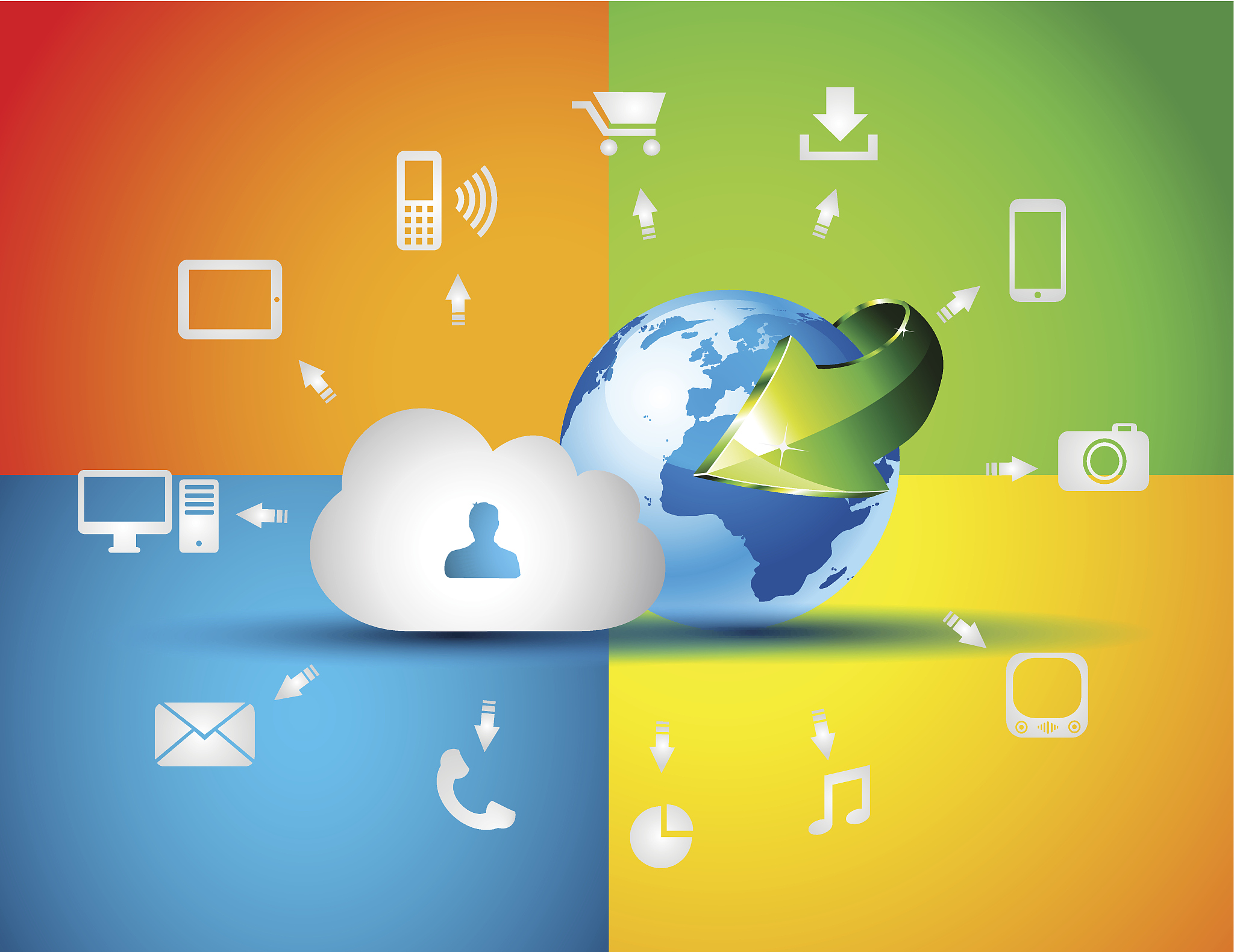 cloud computing concept background