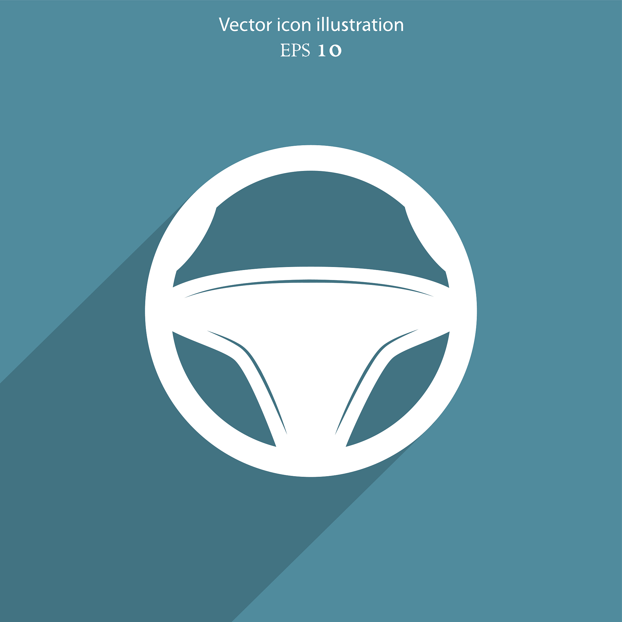 vector steering wheel, web icon.