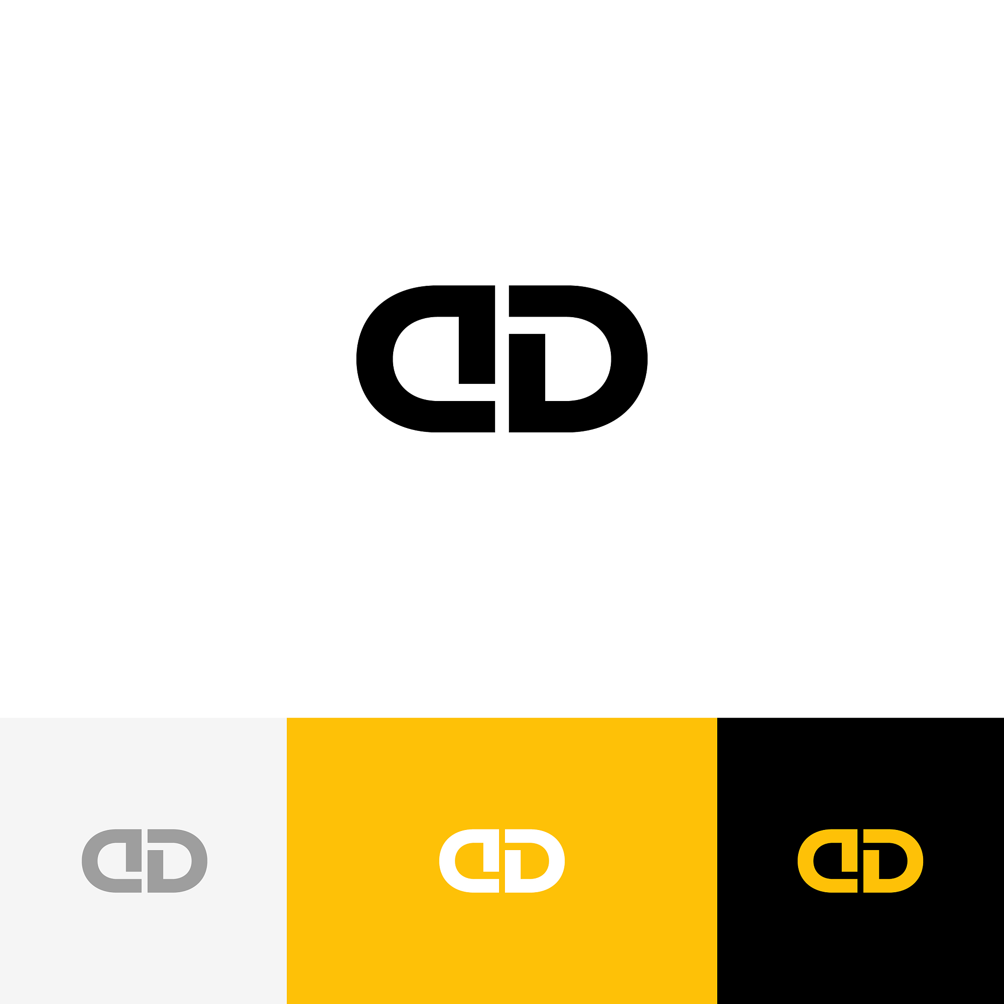 dd monogram logo icon letters d and d