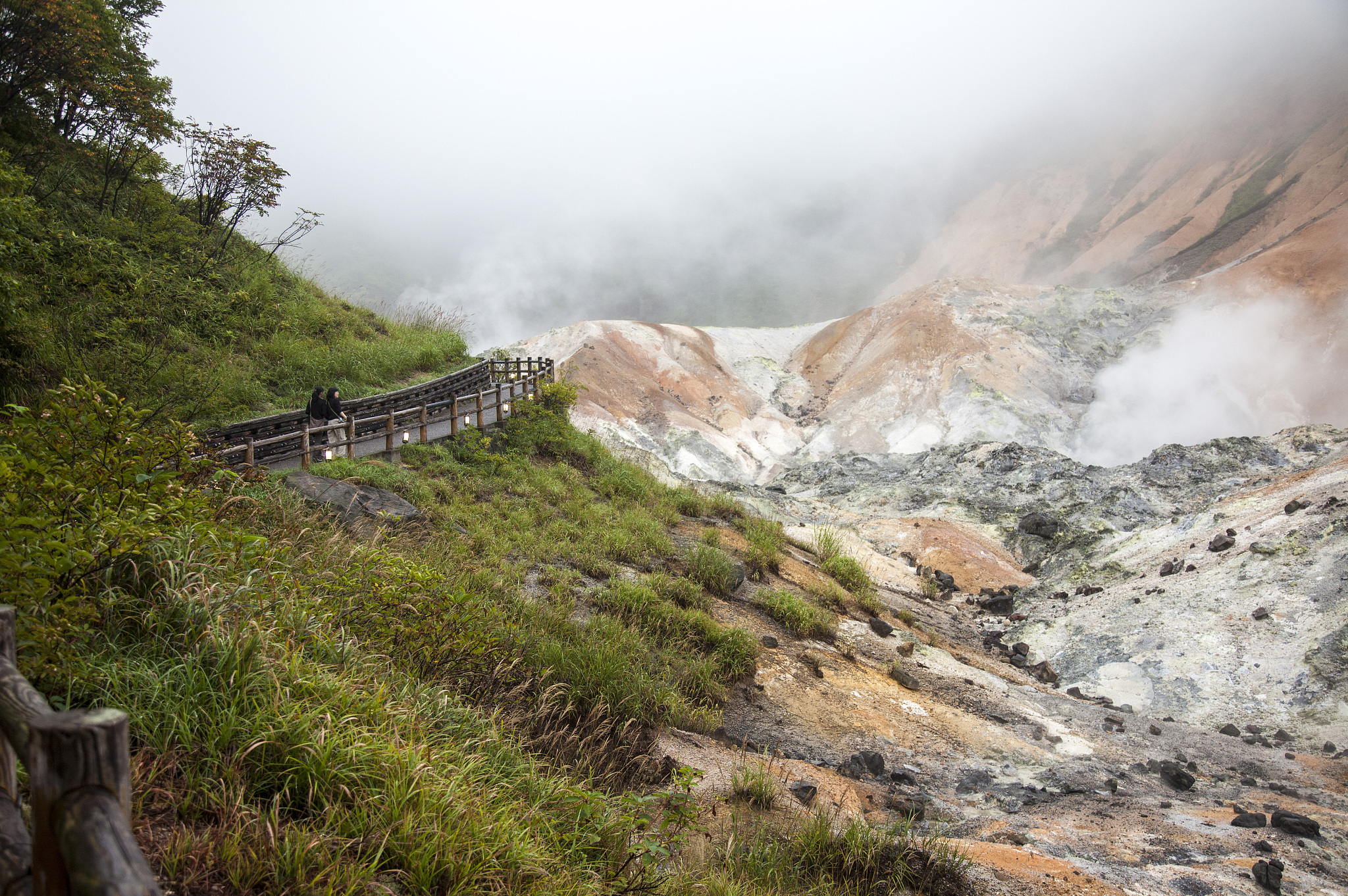 北海道,日本,亚洲,登别,地狱谷,