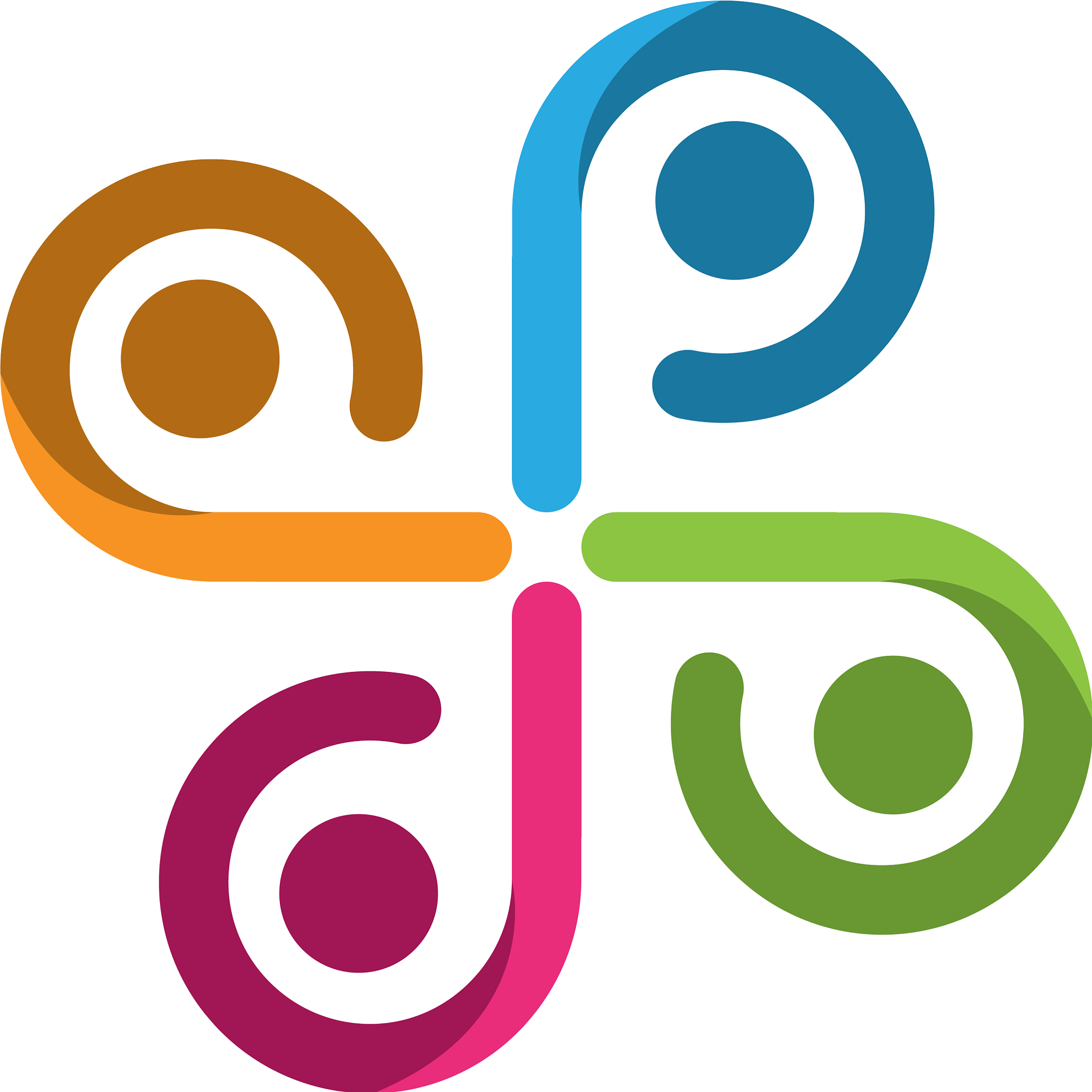 community and adoption care logo template icons