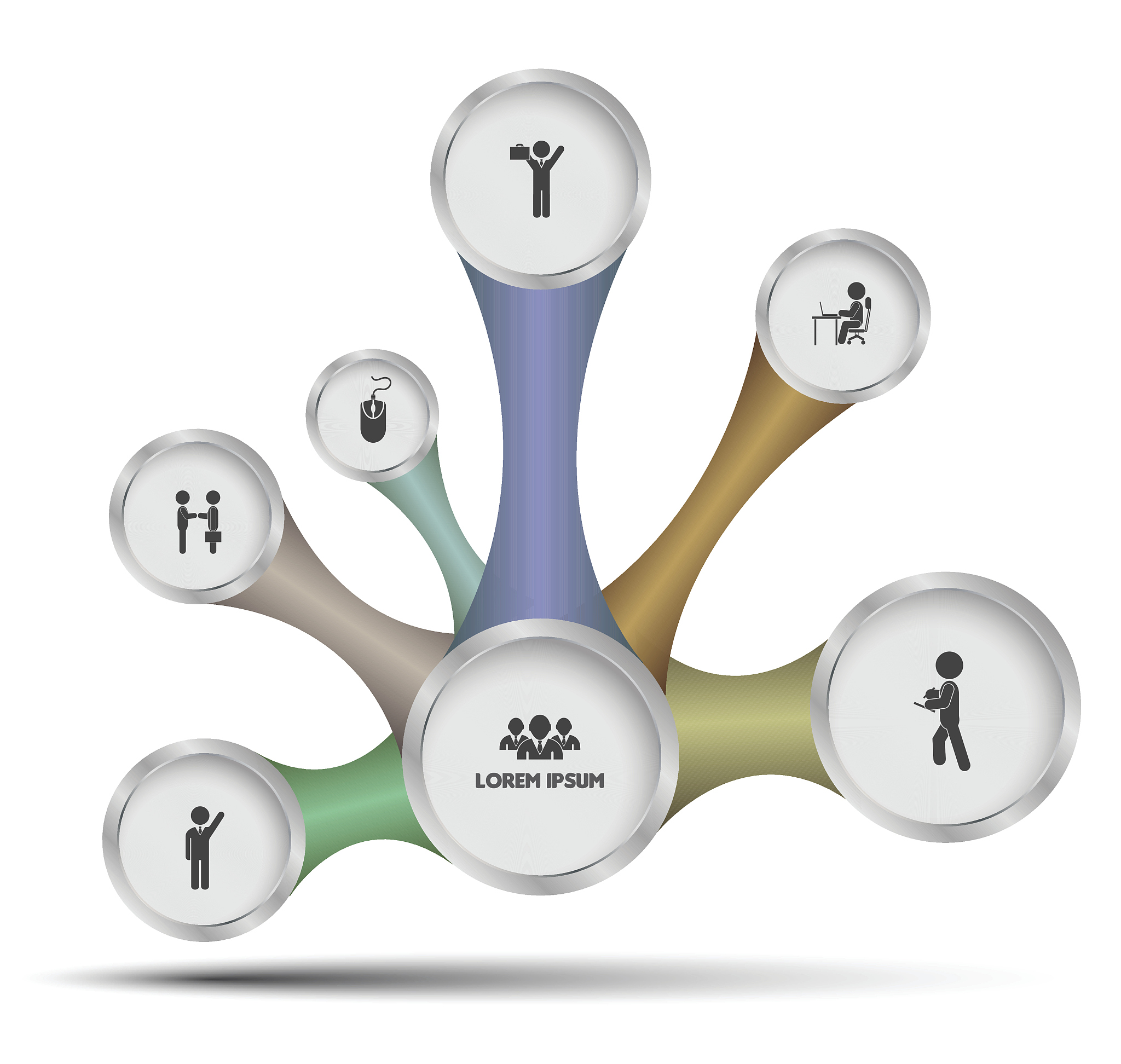 circle relationship for business concept