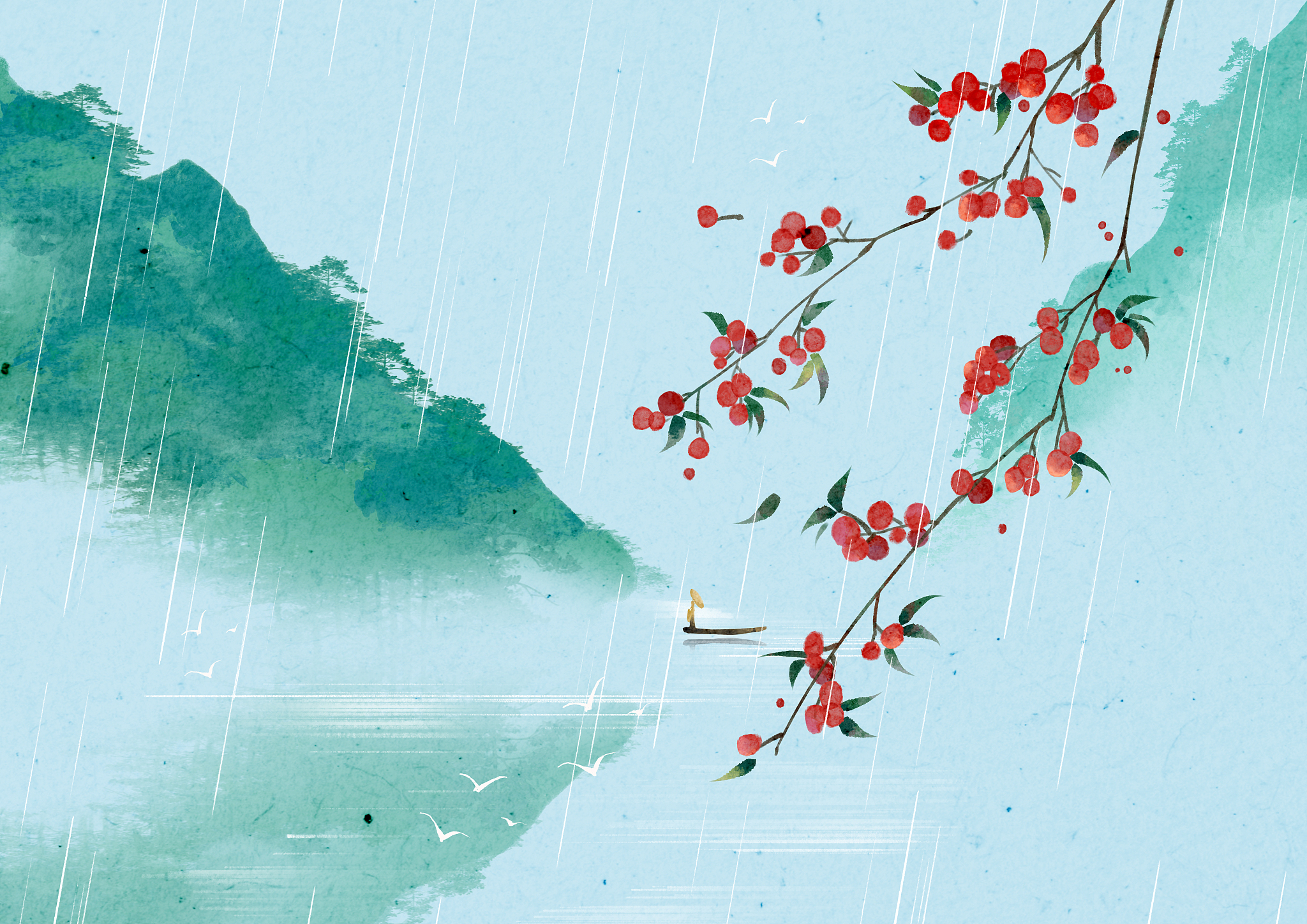 雨打花落情难安，绝句诗词赏析