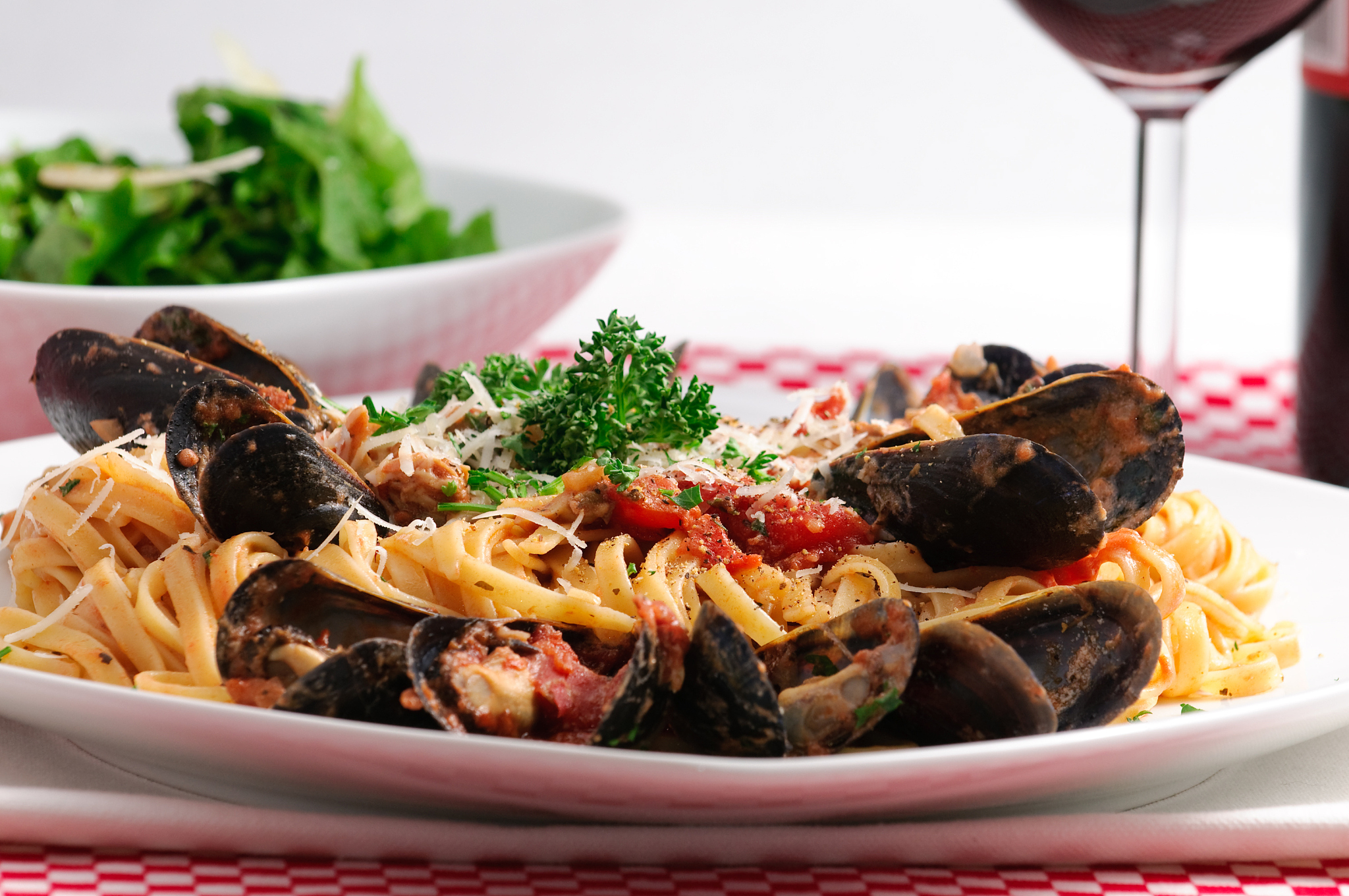 gourmet italian seafood dinner