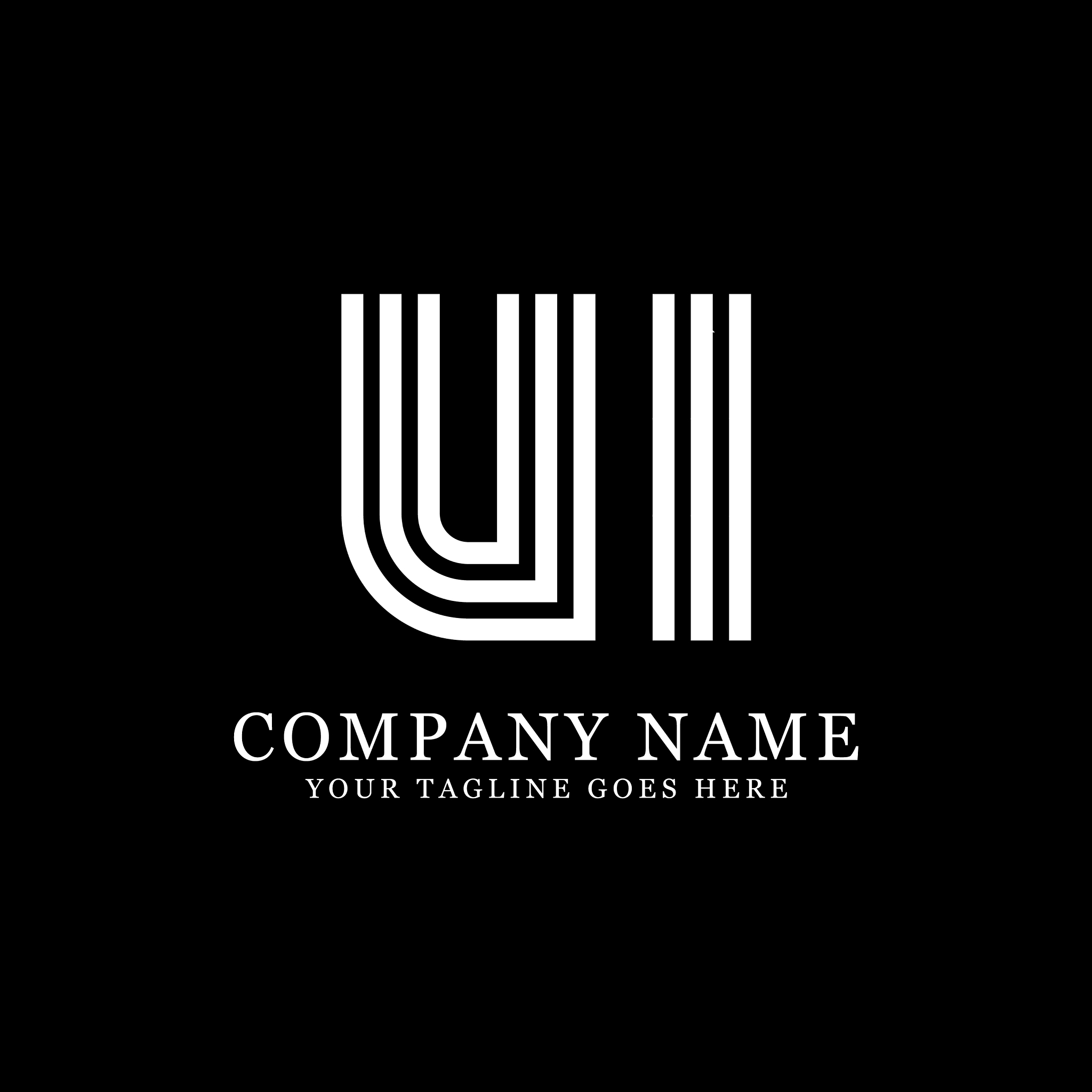 ui initial logo designs creative monogram logo