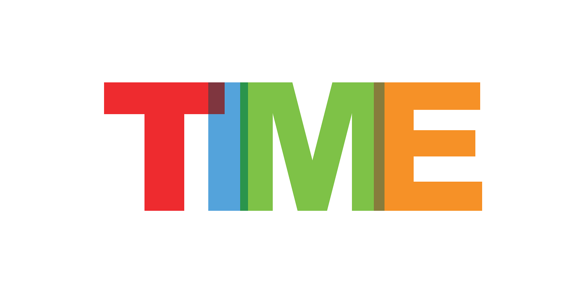 time business card text modern lettering poster