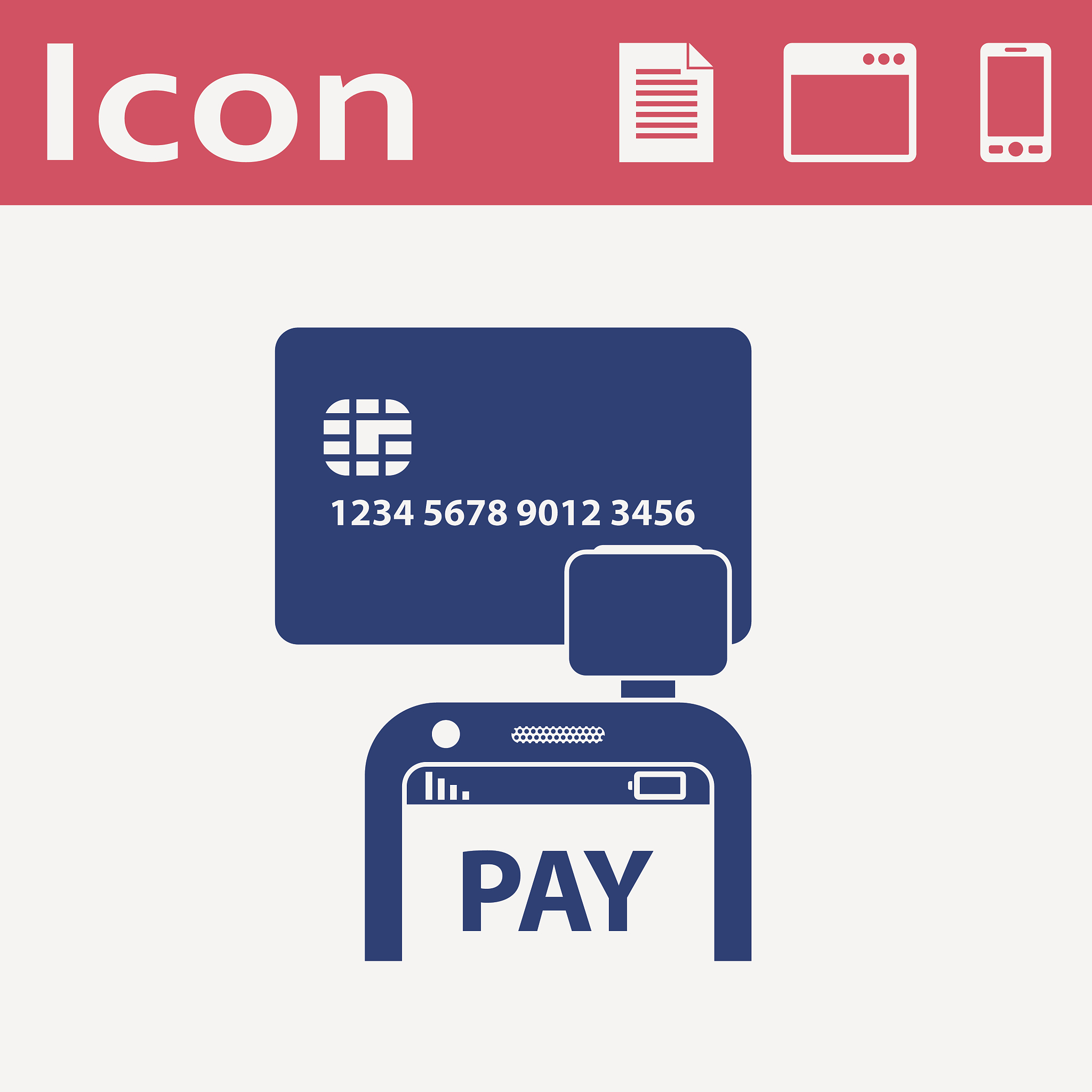 mobile payment. terminal reader on smartphone scanning a credit 
