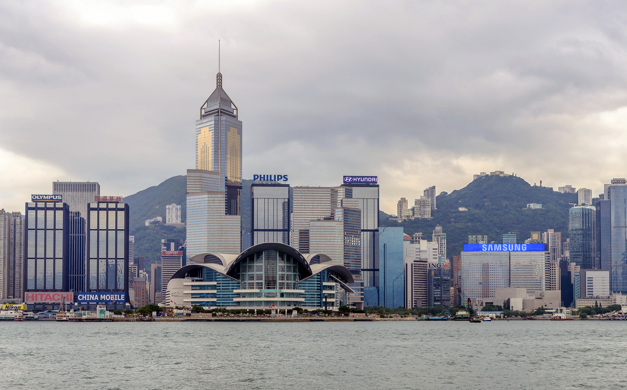 hong kong, china - may 04, 2013: hong kong victoria harbour in c