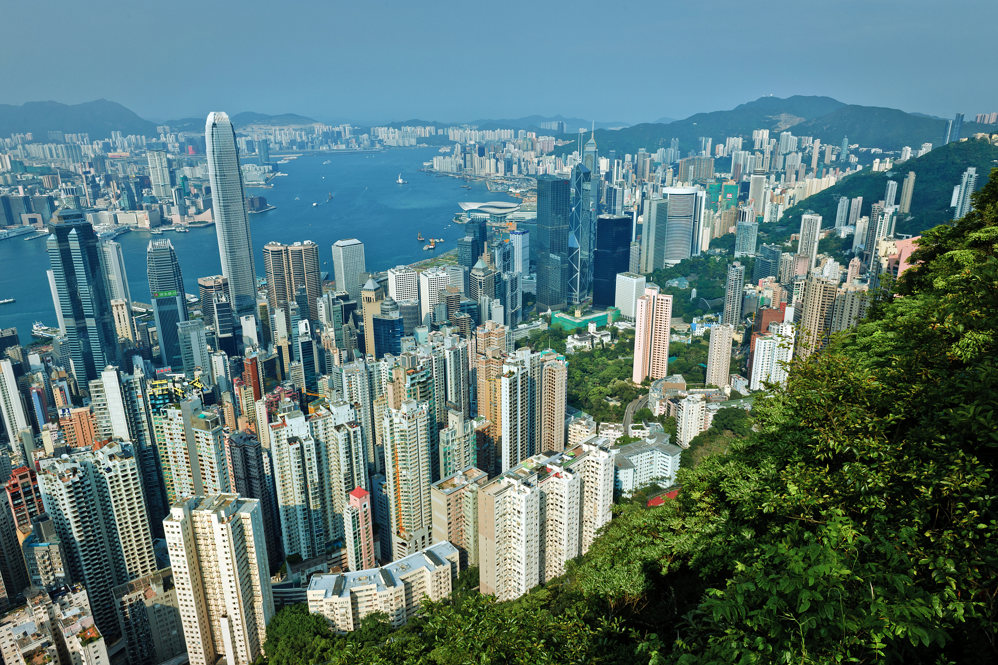 skyscrapers in hong kong