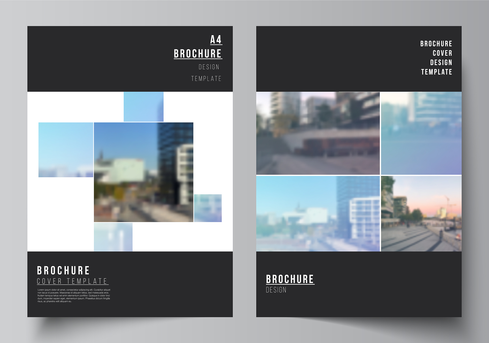 layout a4 format cover mockups templates