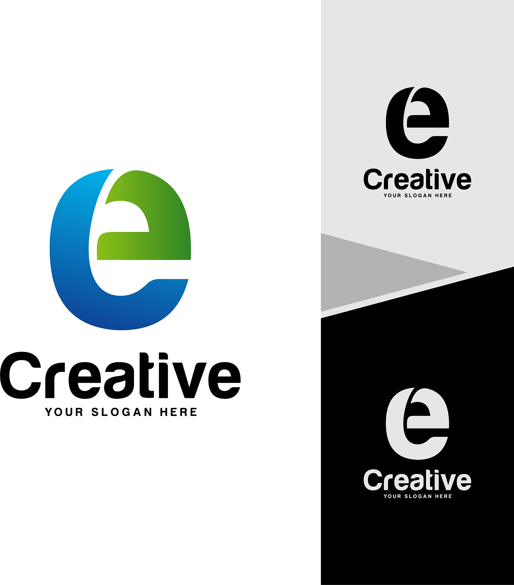 letter e logo design concept initial e logo