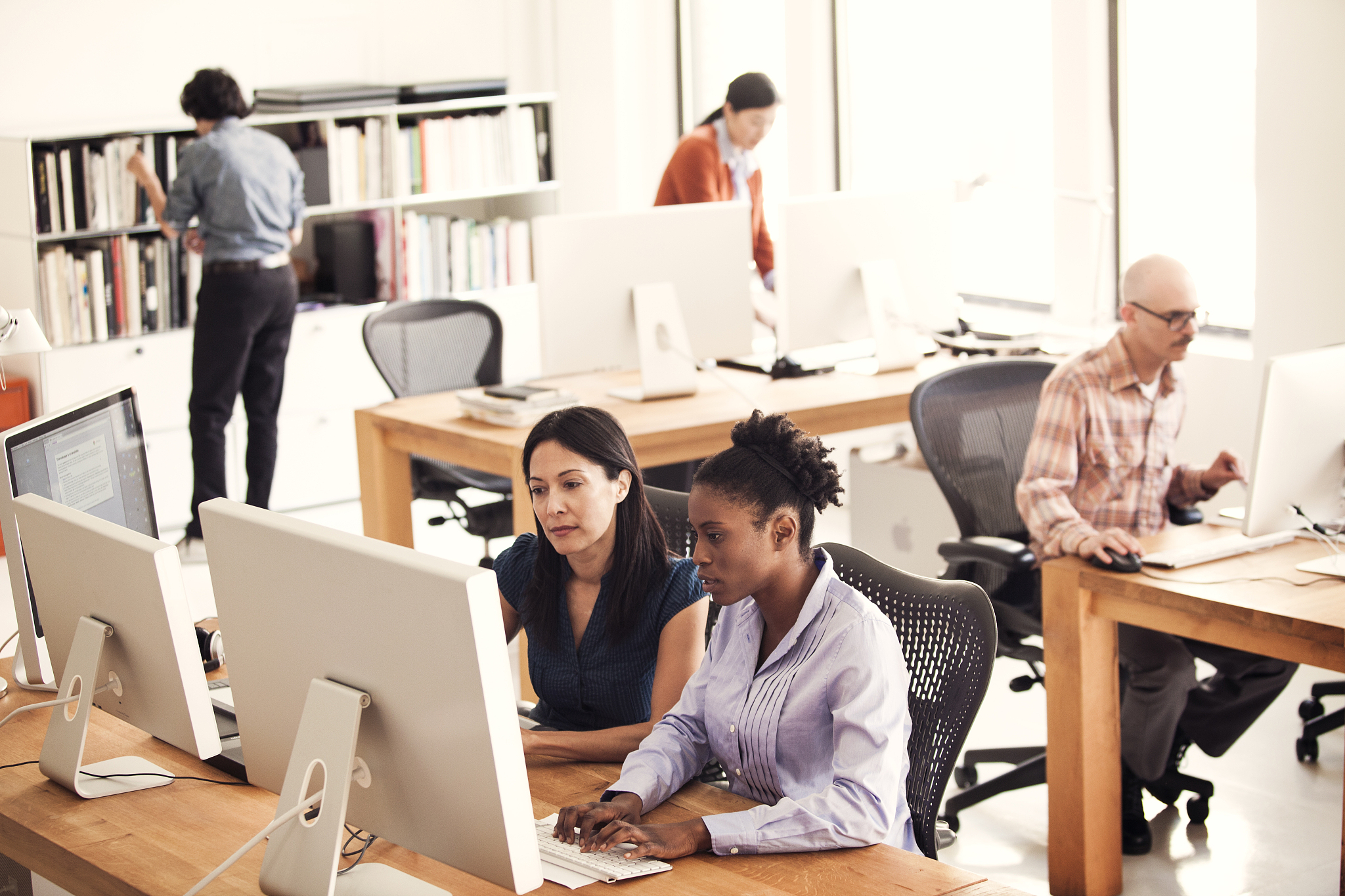 business people working in office