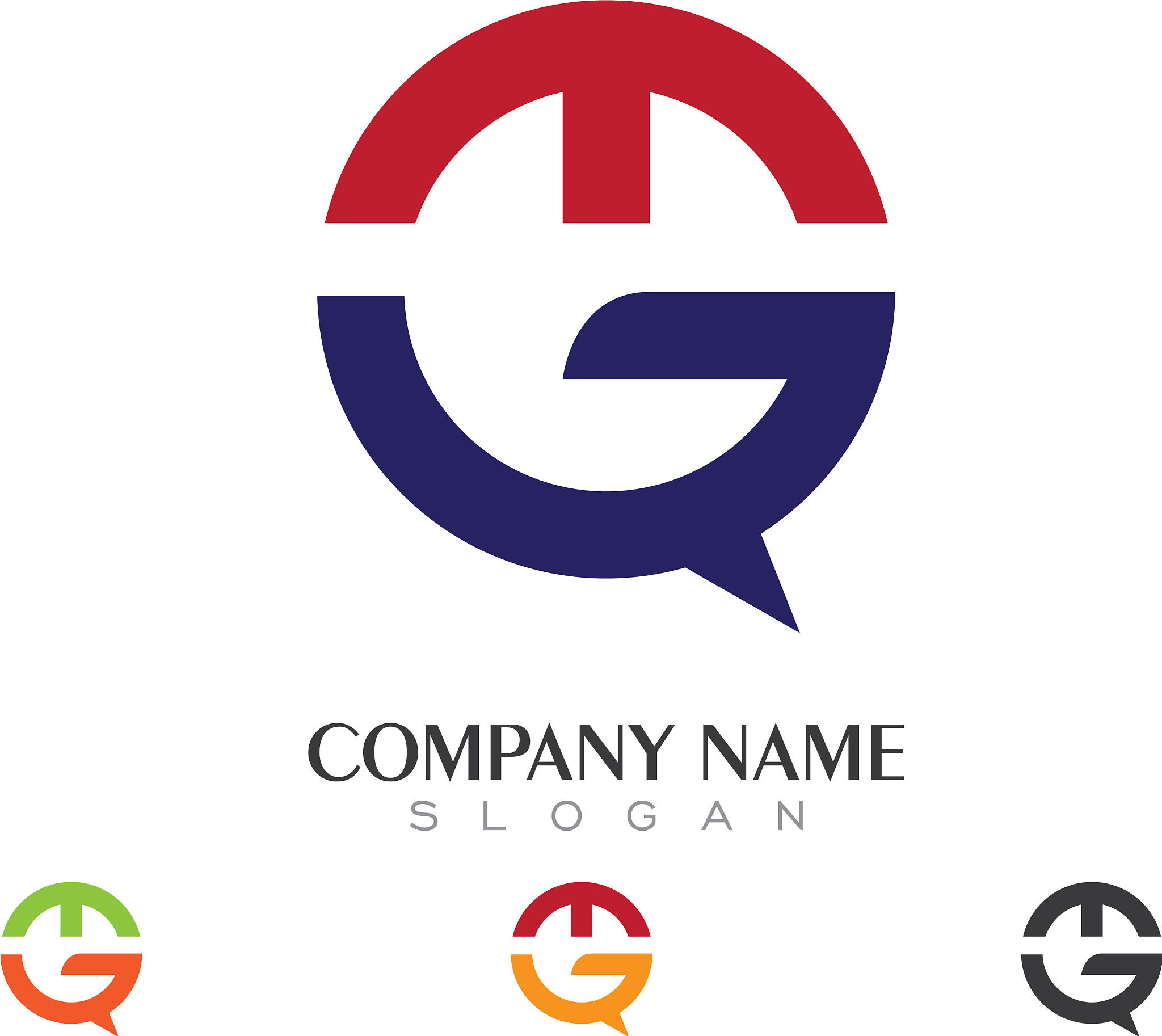 e letter logo business template