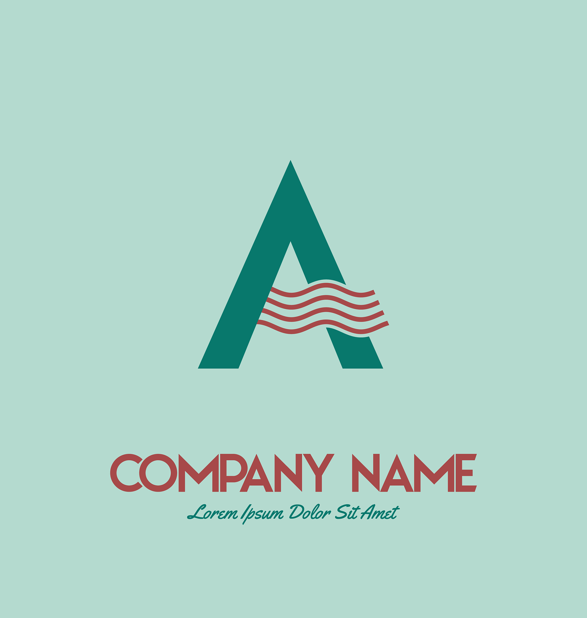 initial letter a logo design template initial a