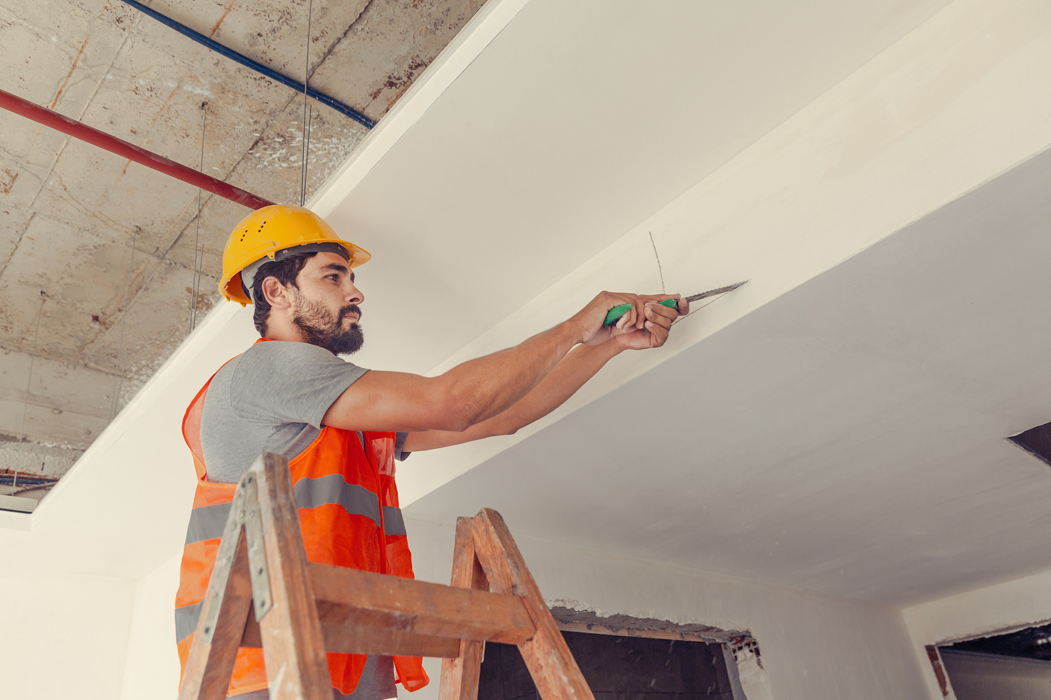 worker on a construction site