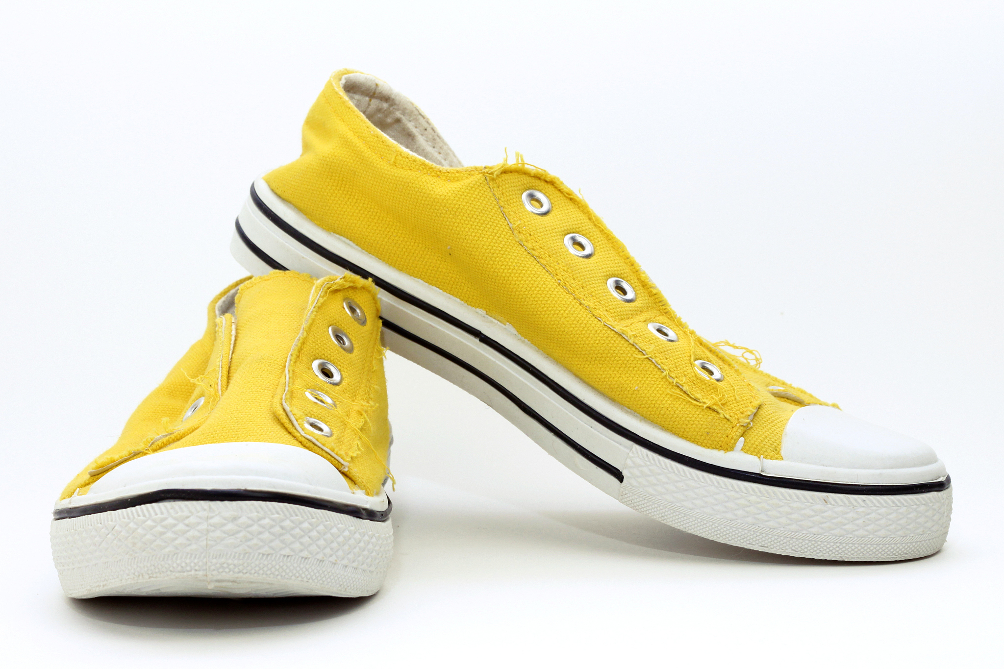 yellow sneakers