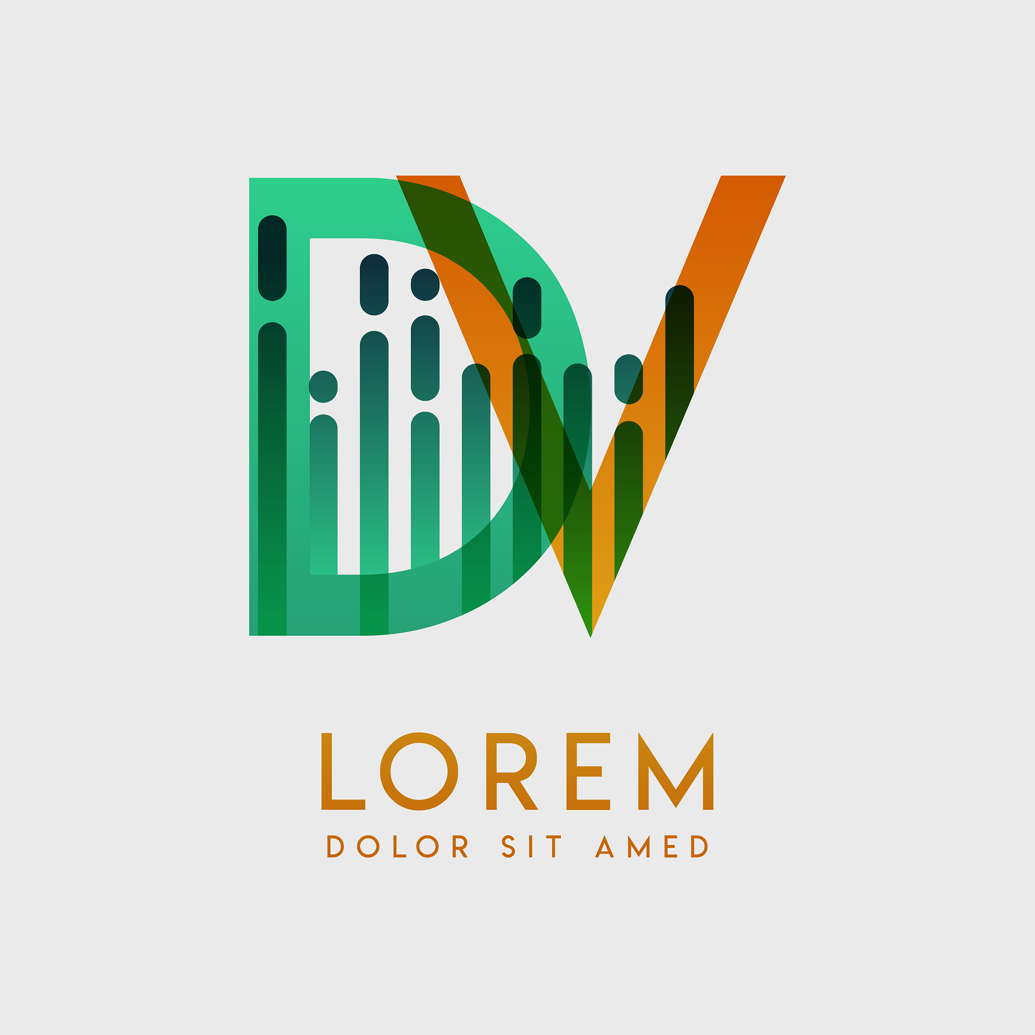 dv logo with theme galaxy speed and style