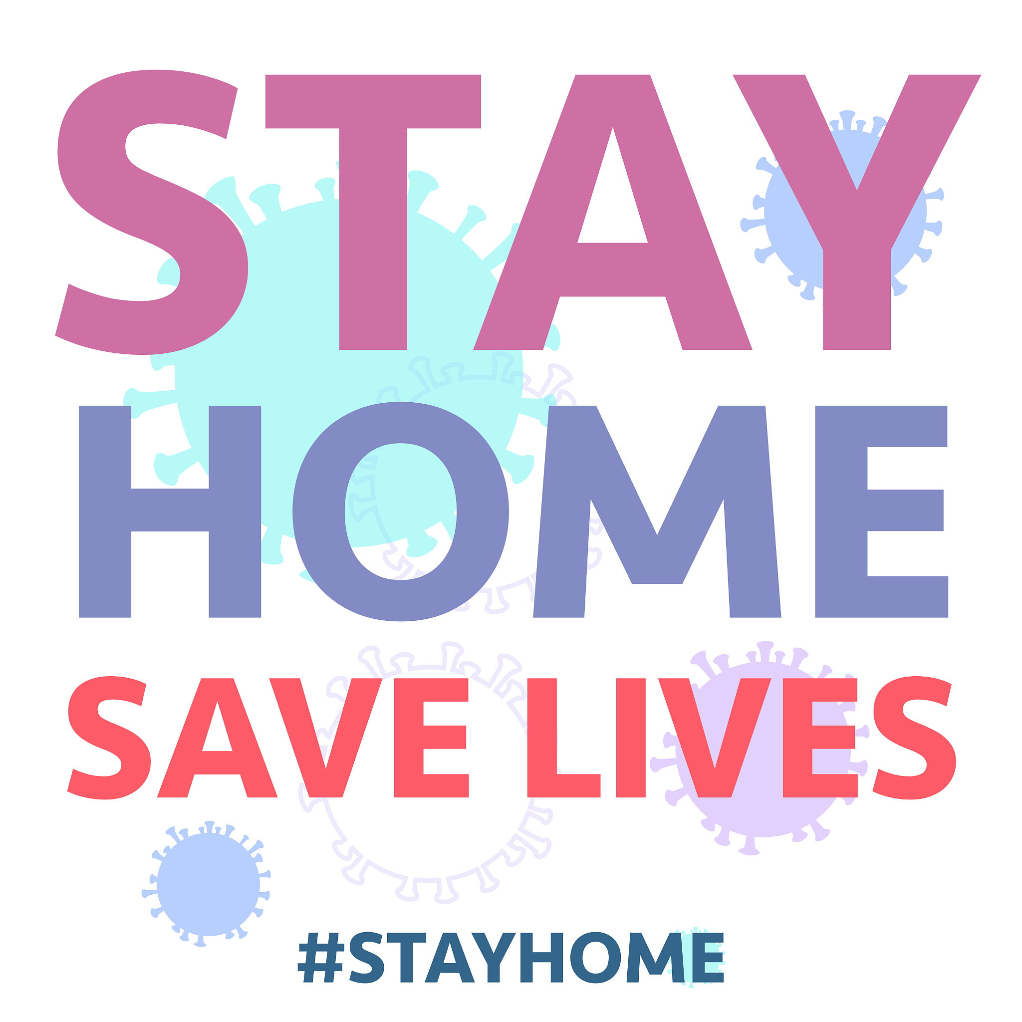 stay home stay safe banner