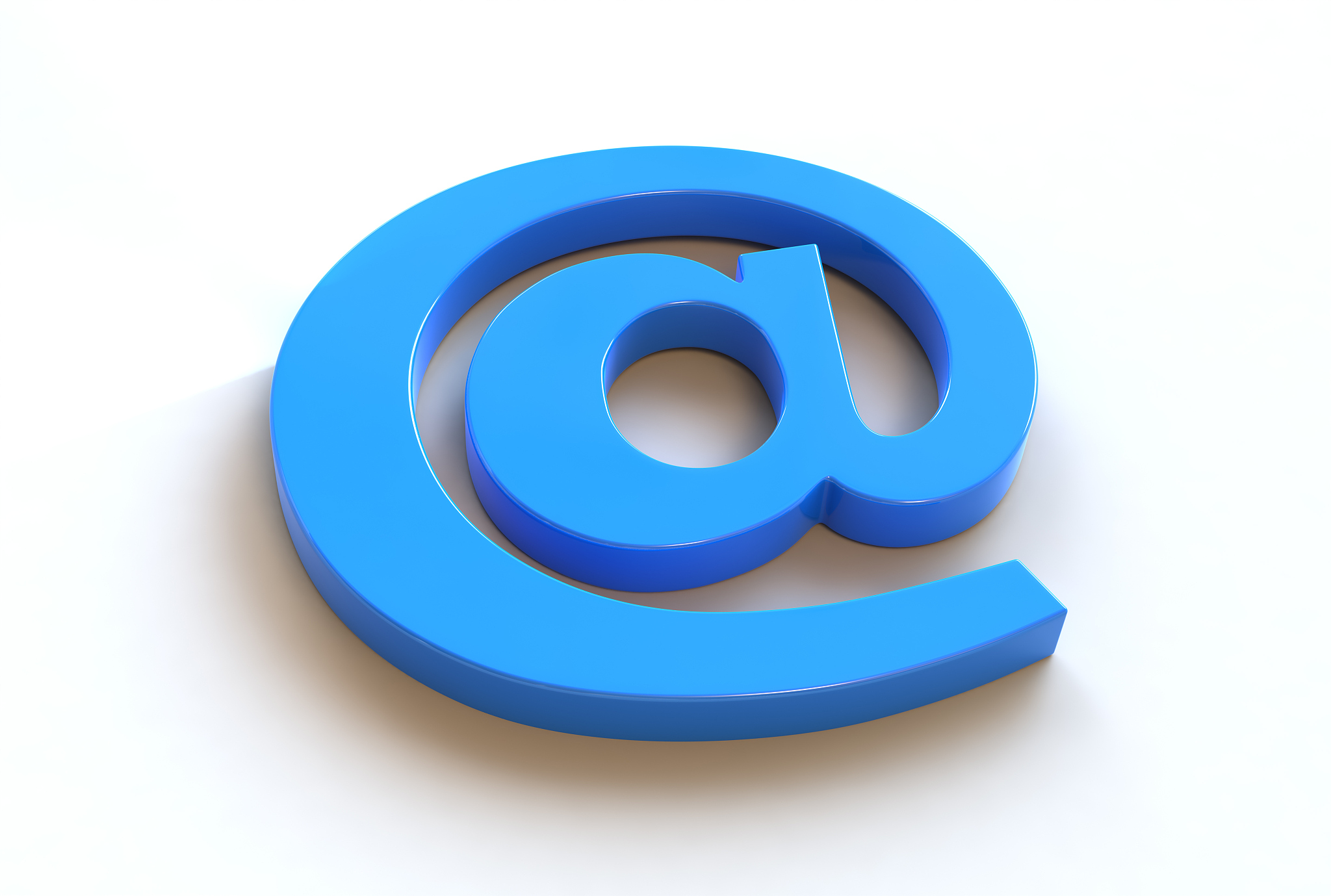 blue at sign