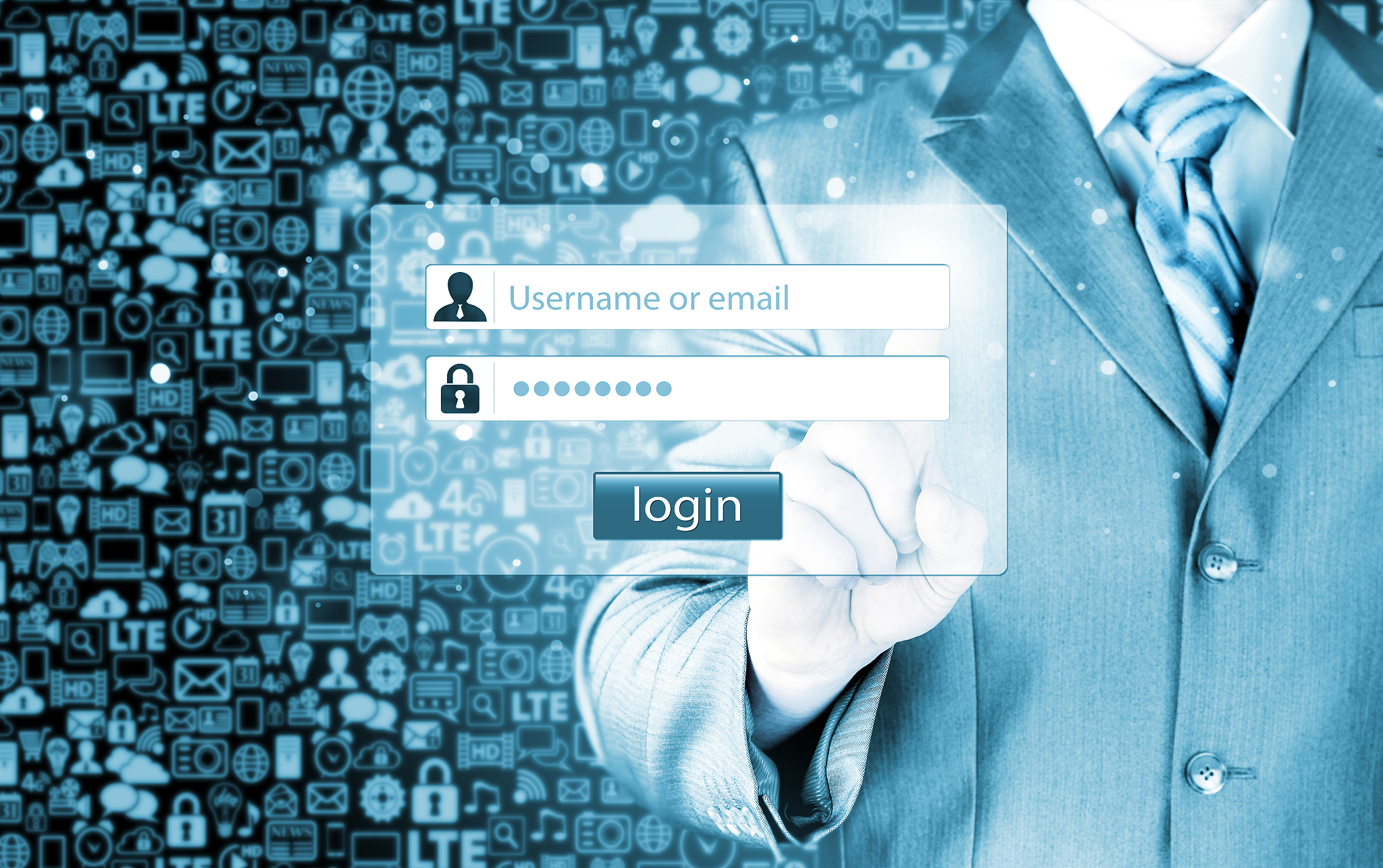 login and password