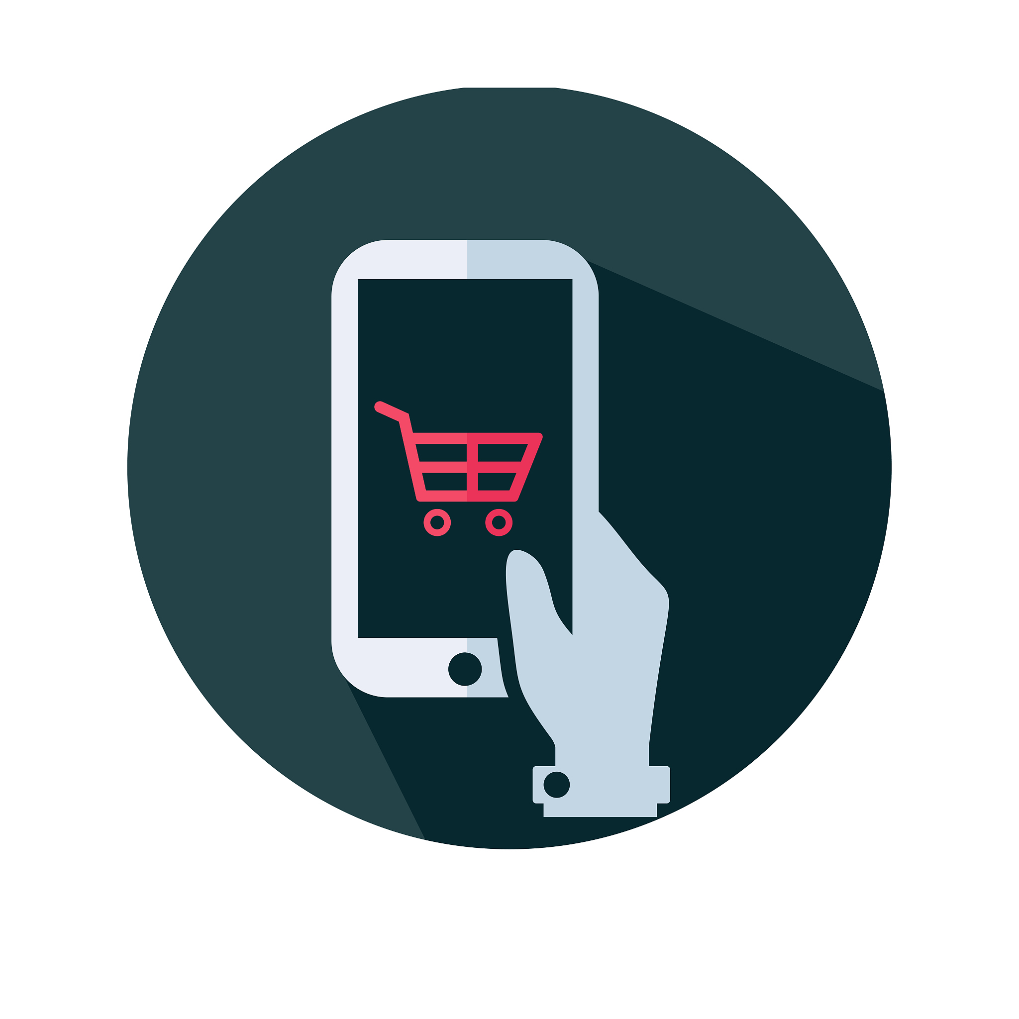 online shopping cart flat vector icon - ui icon vector