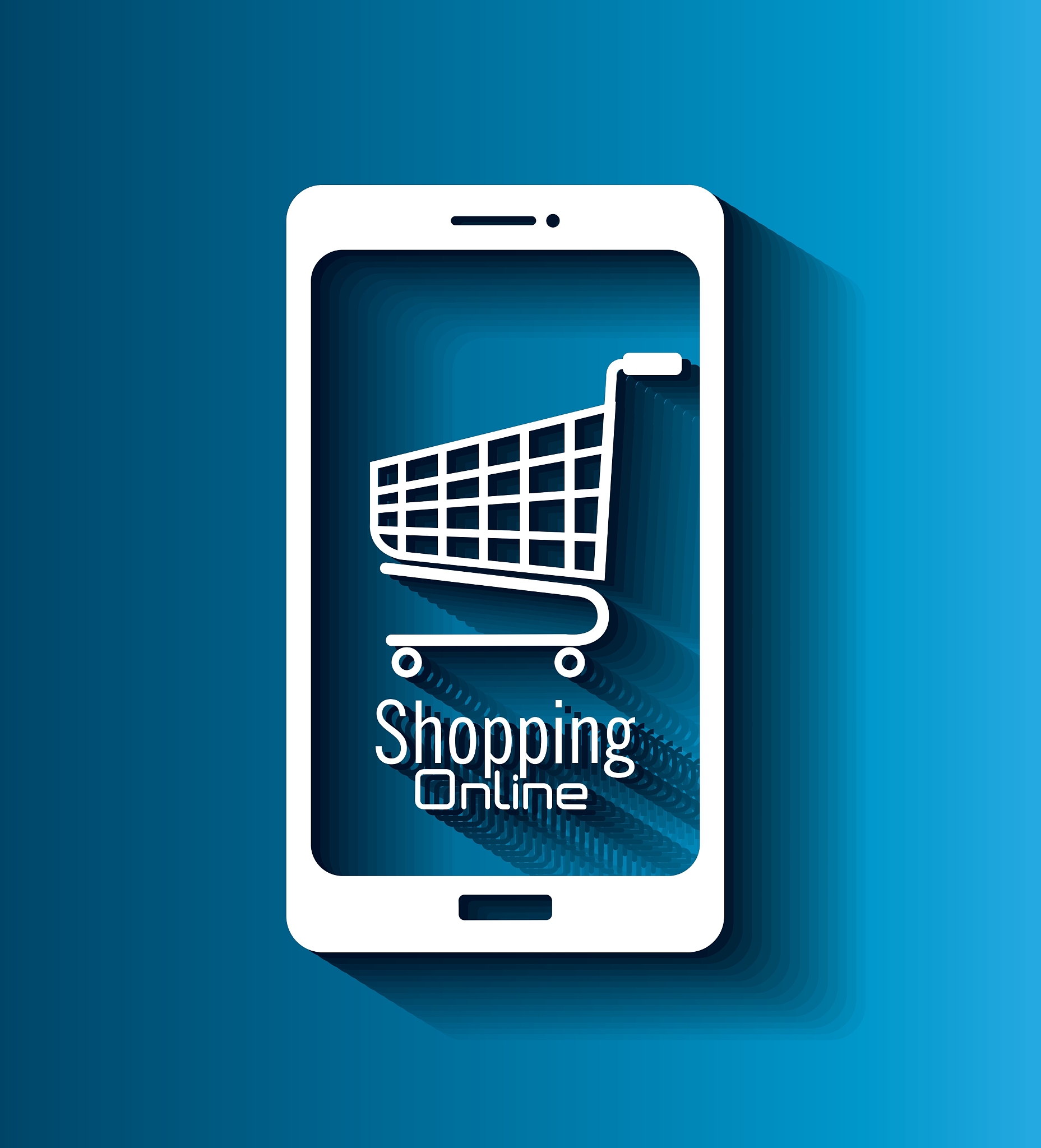 shopping online and digital marketing