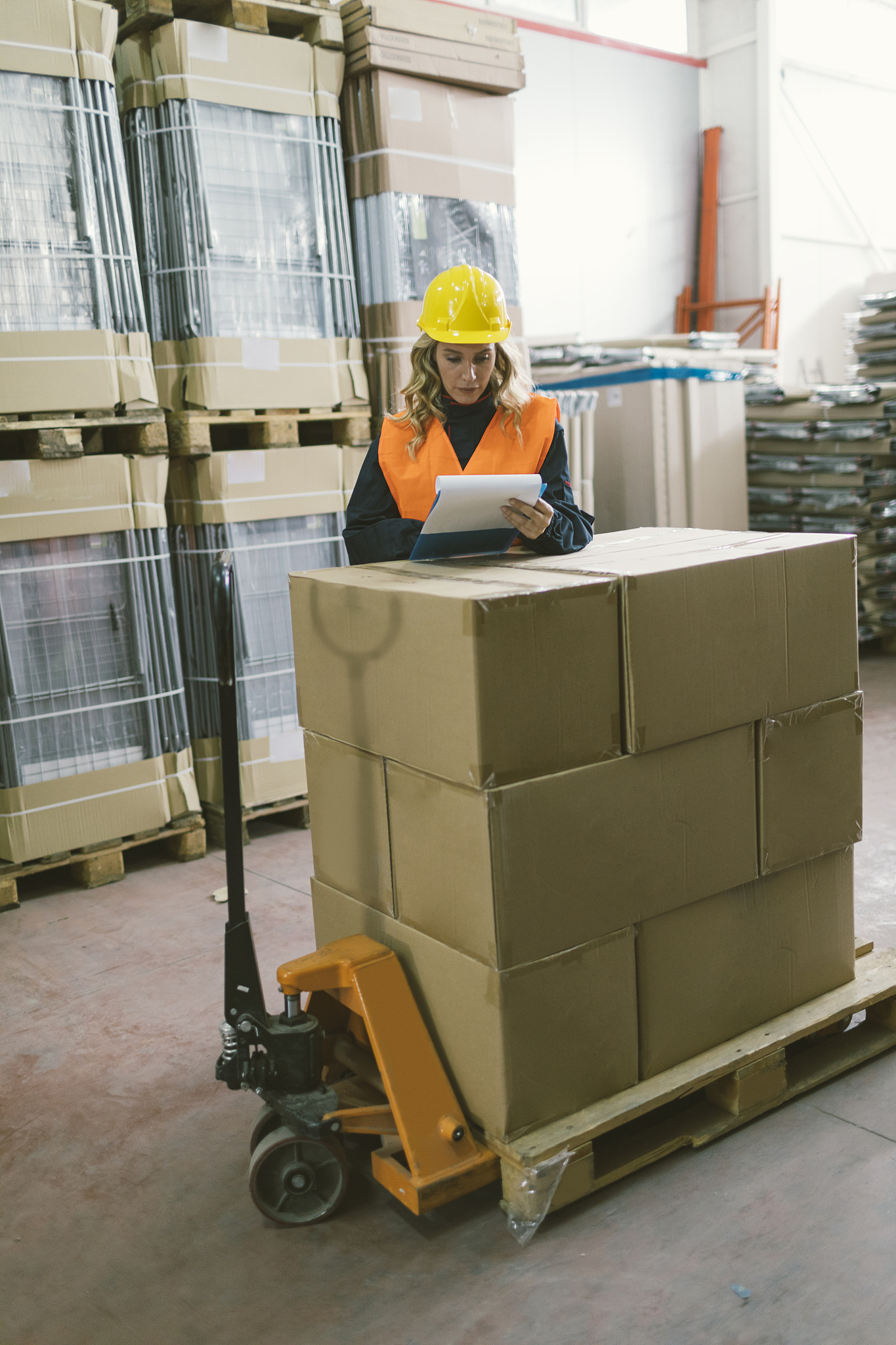 female worker in warehouse