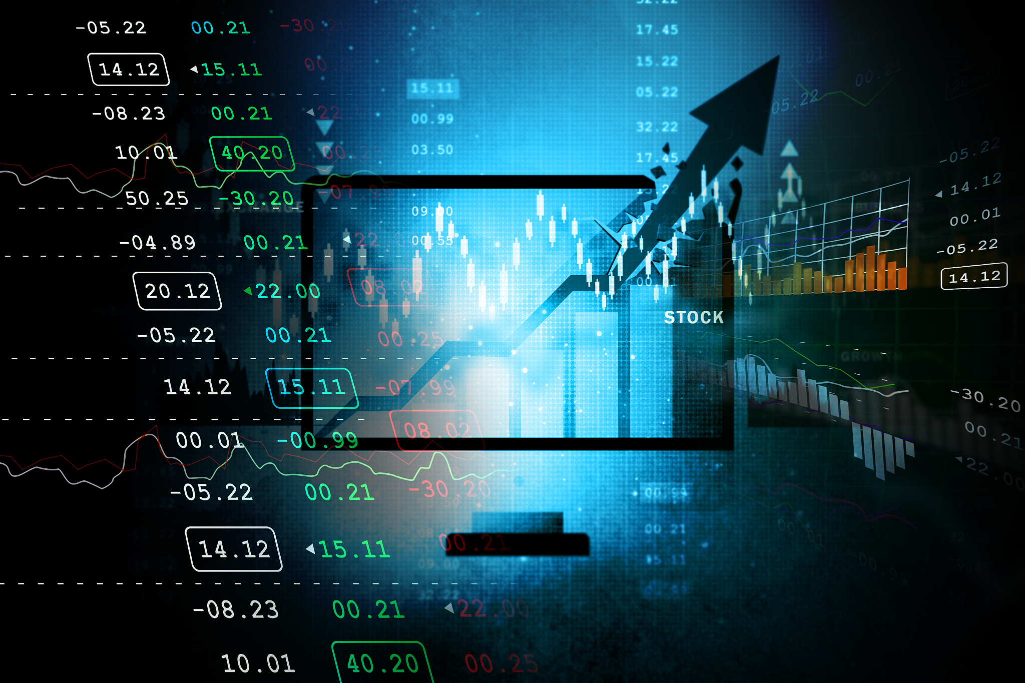 stock market business graph