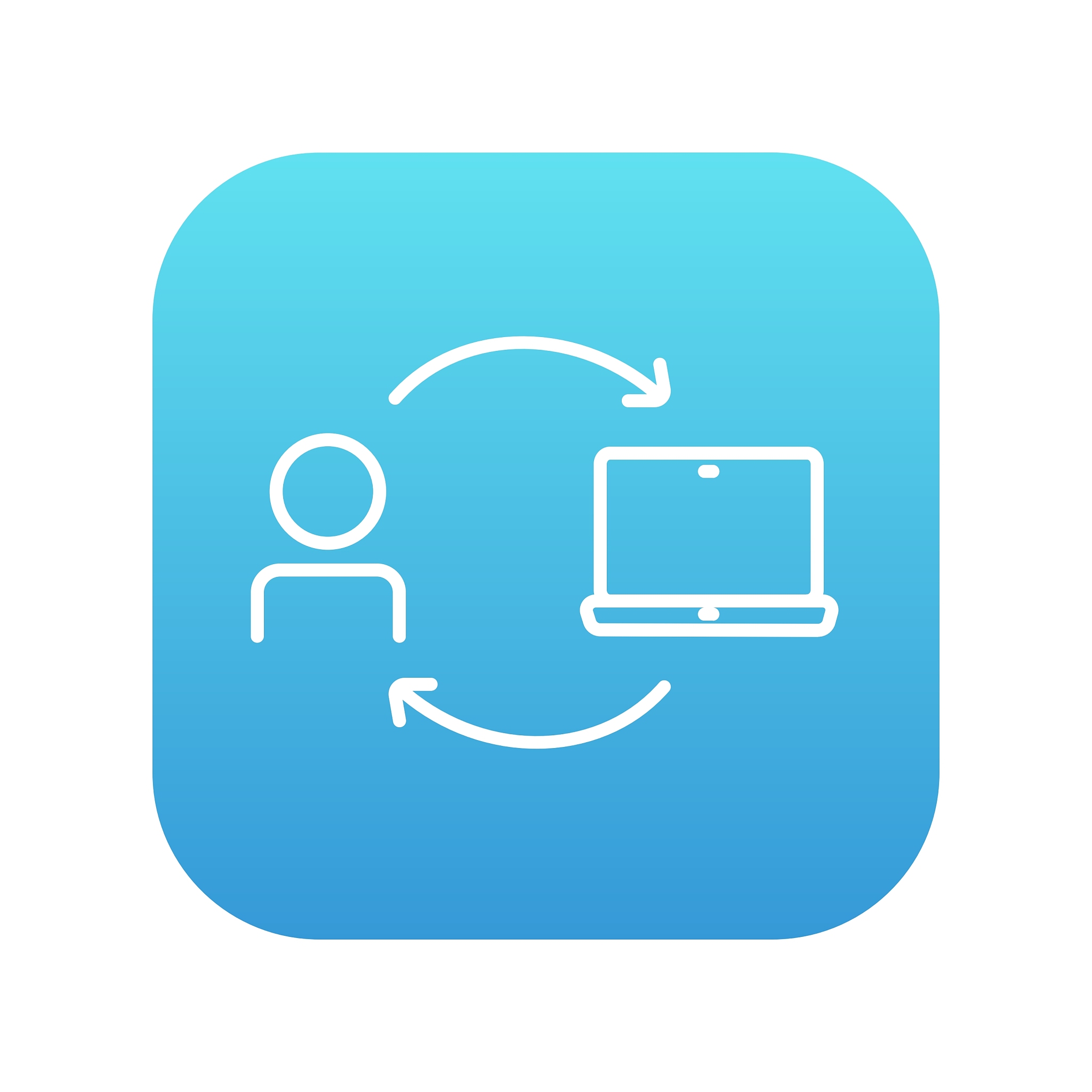 online education line icon
