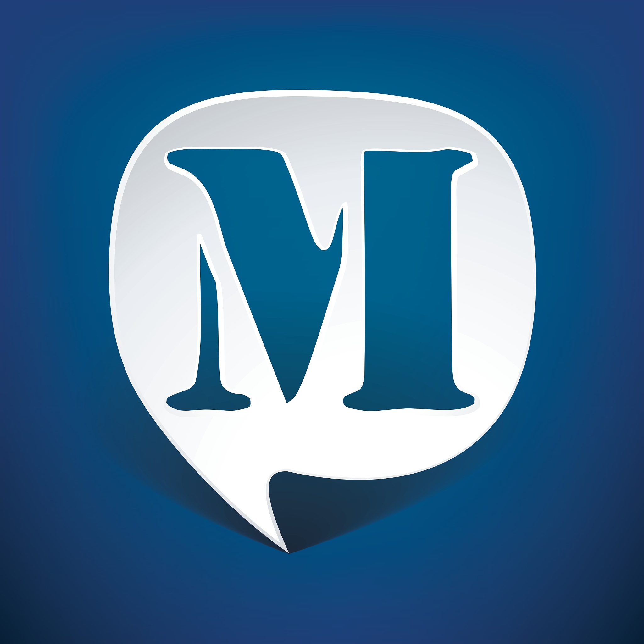 bubble speech letter m