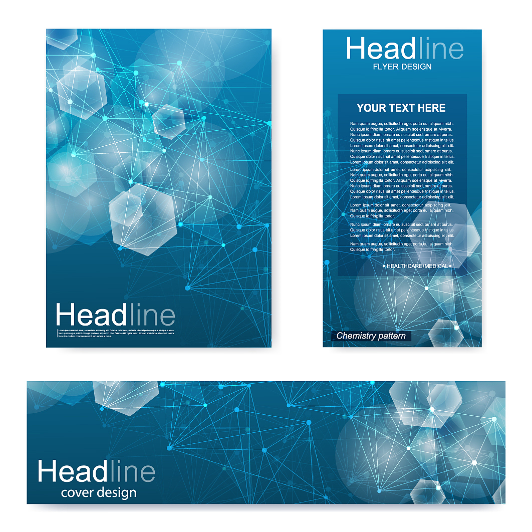 set flyer brochure size a4 templatebanner