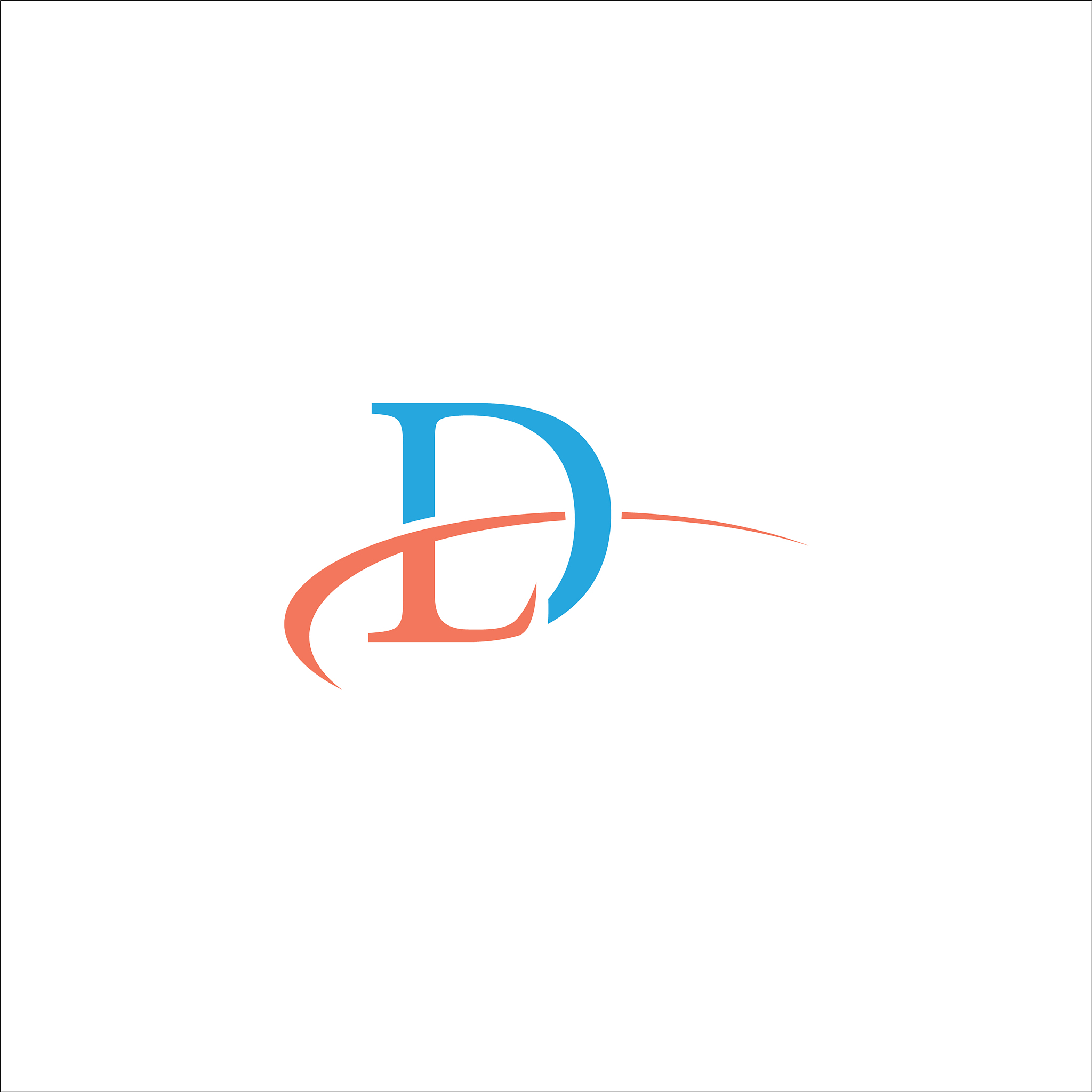 initial letter dl logo template design