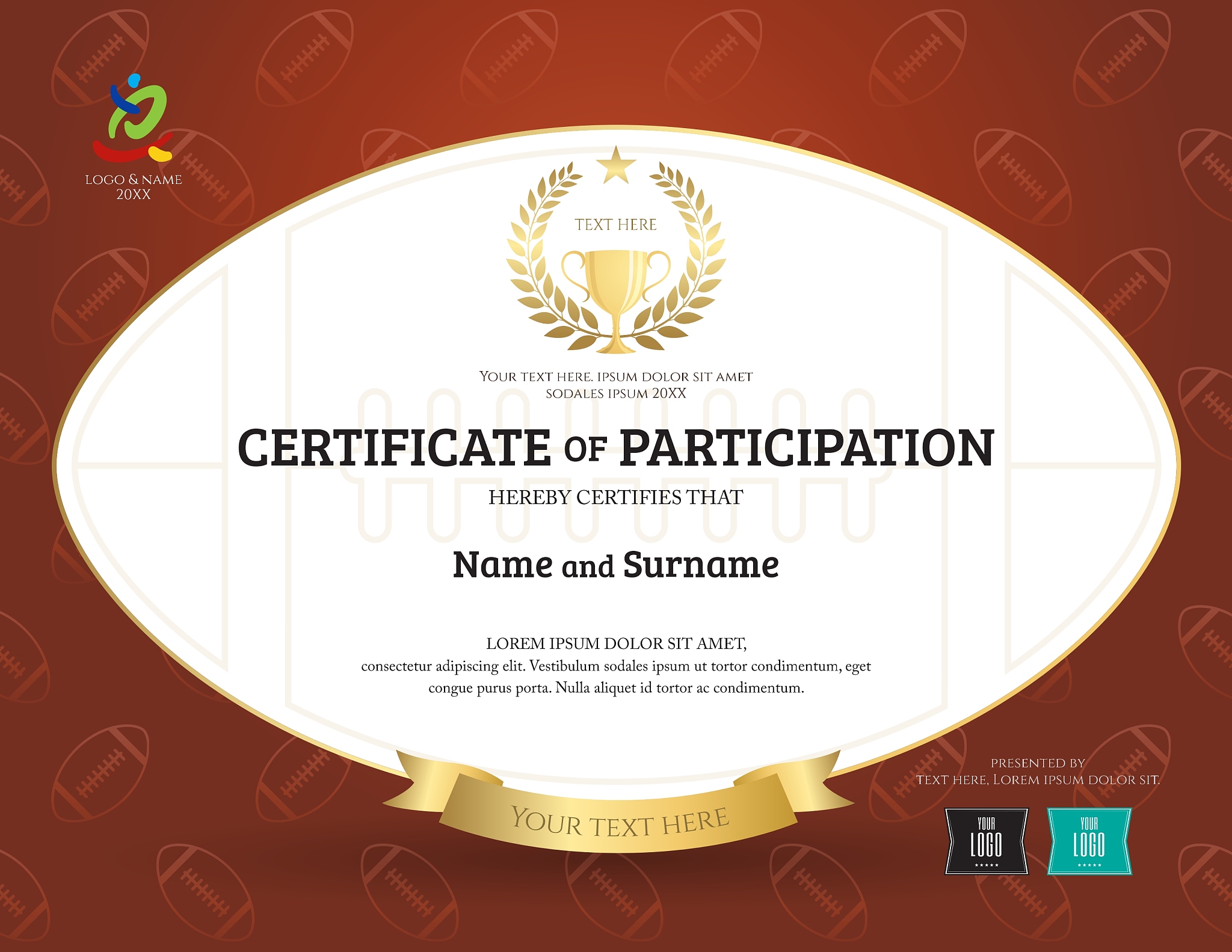 certificate of participation template
