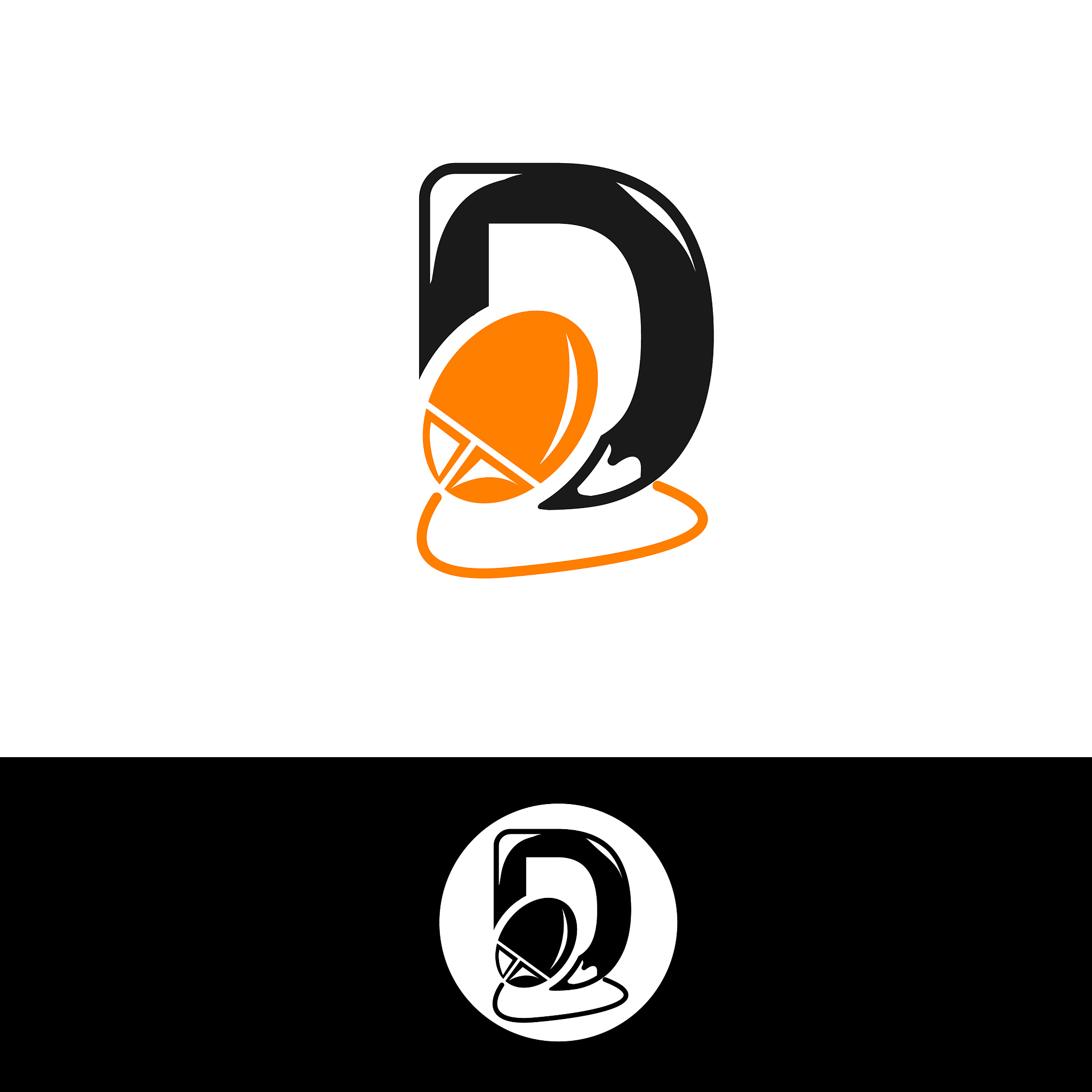 modern design letter d symbol for element design