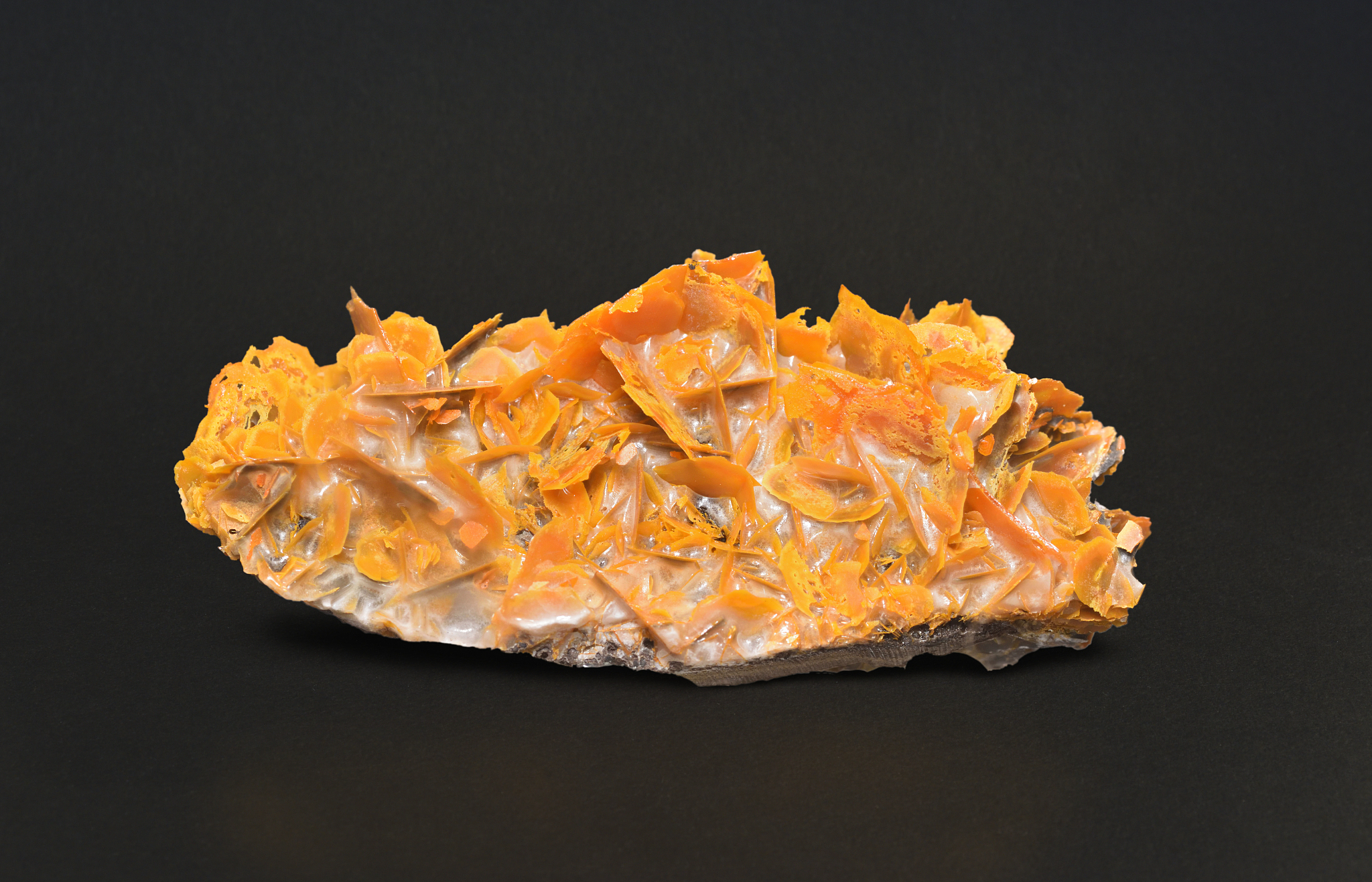 eroded wulfenite crystals.