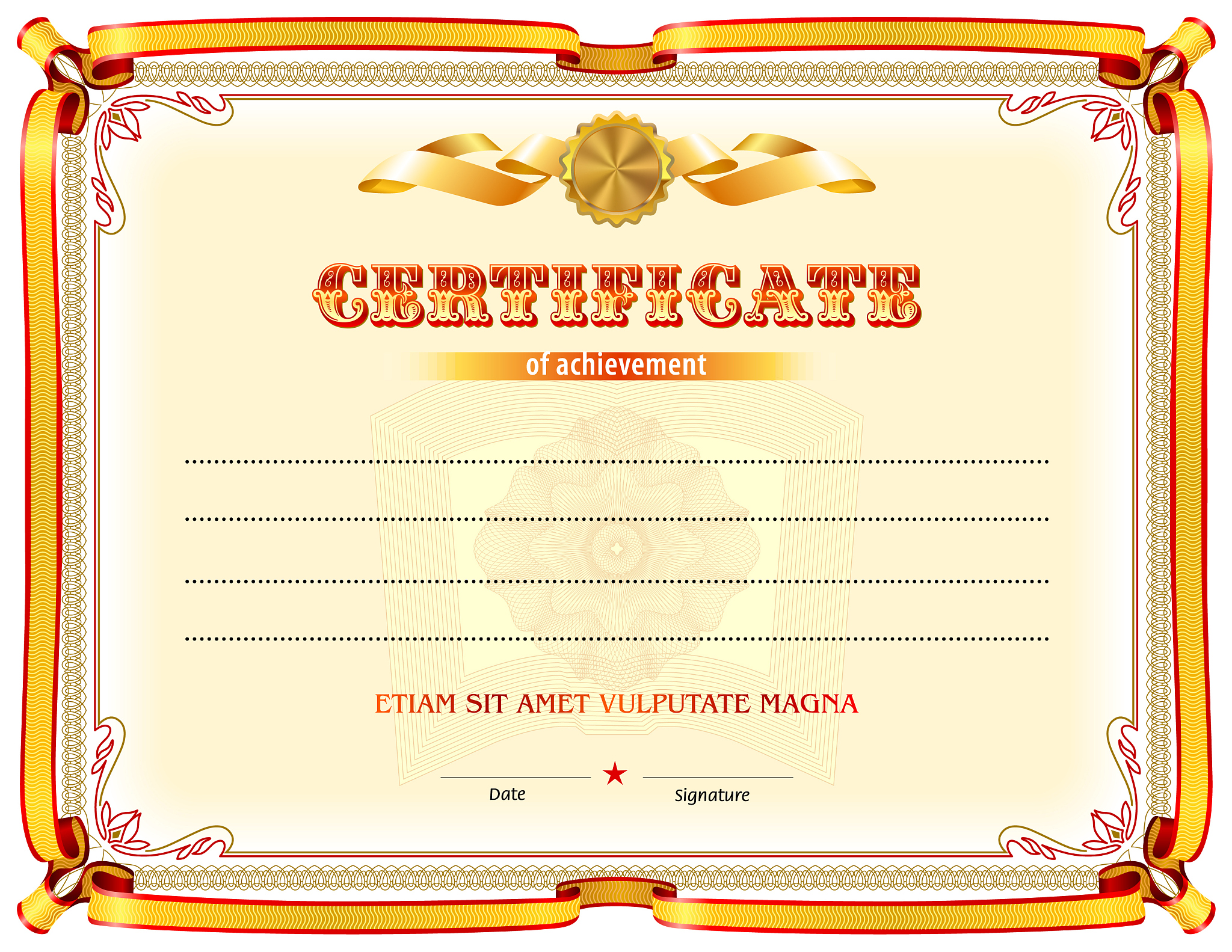 certificate blank template.
